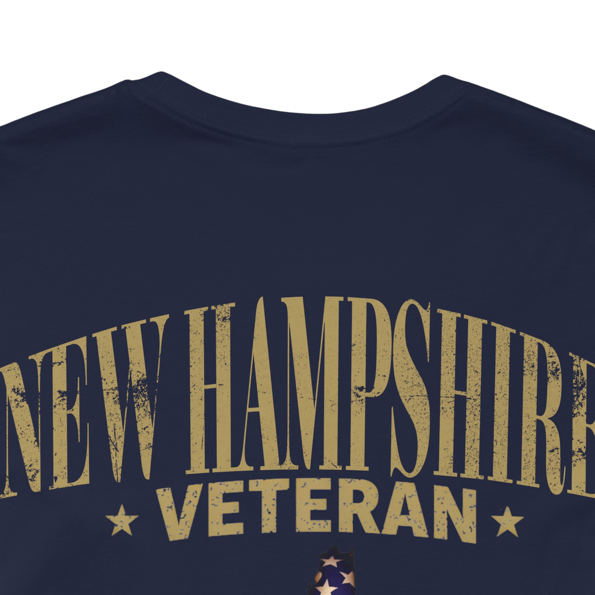 New Hampshire Veteran T-Shirt — American Flag Map Military Tribute Tee - Image 11