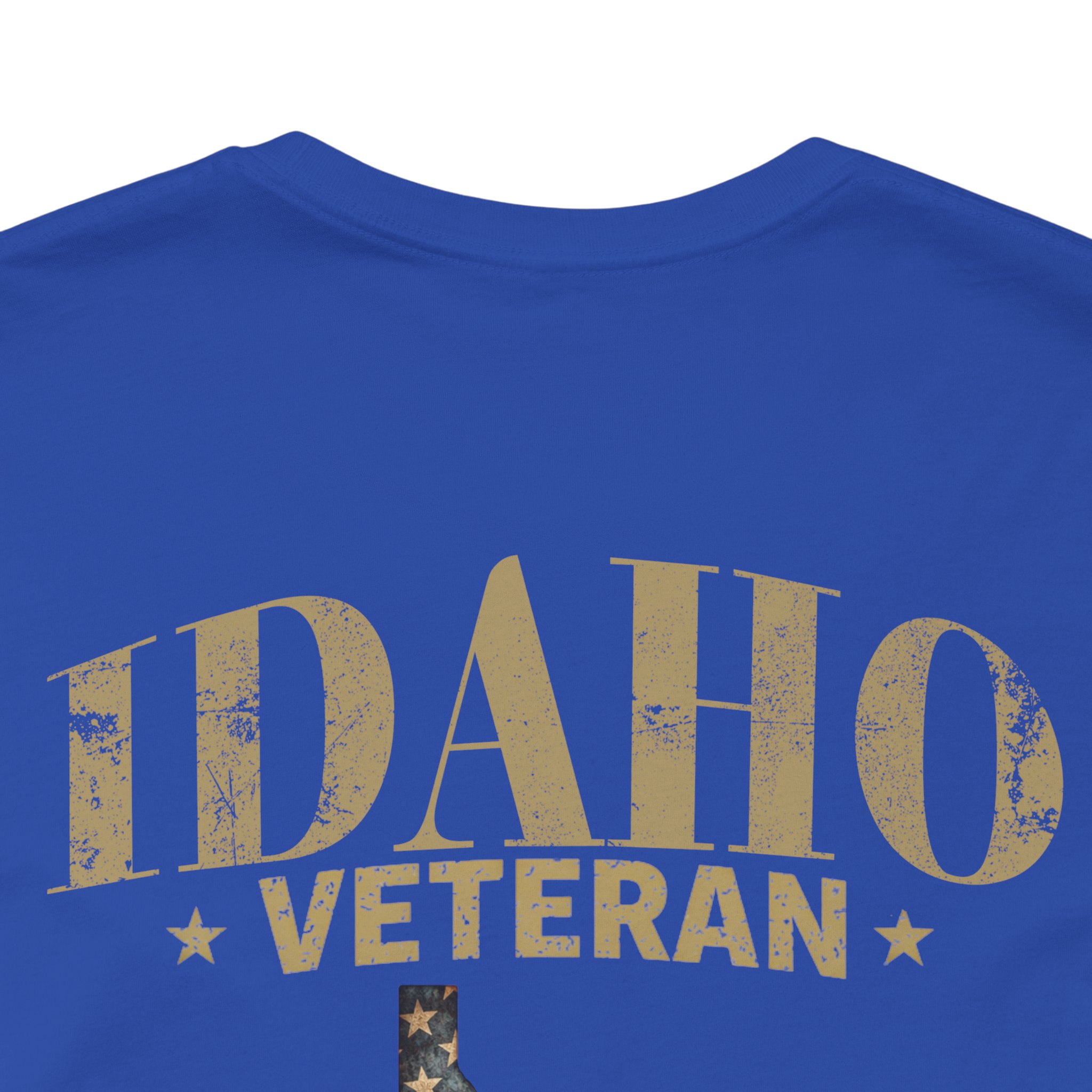Idaho Veteran T-Shirt — American Flag Map Military Tribute Tee - Image 34