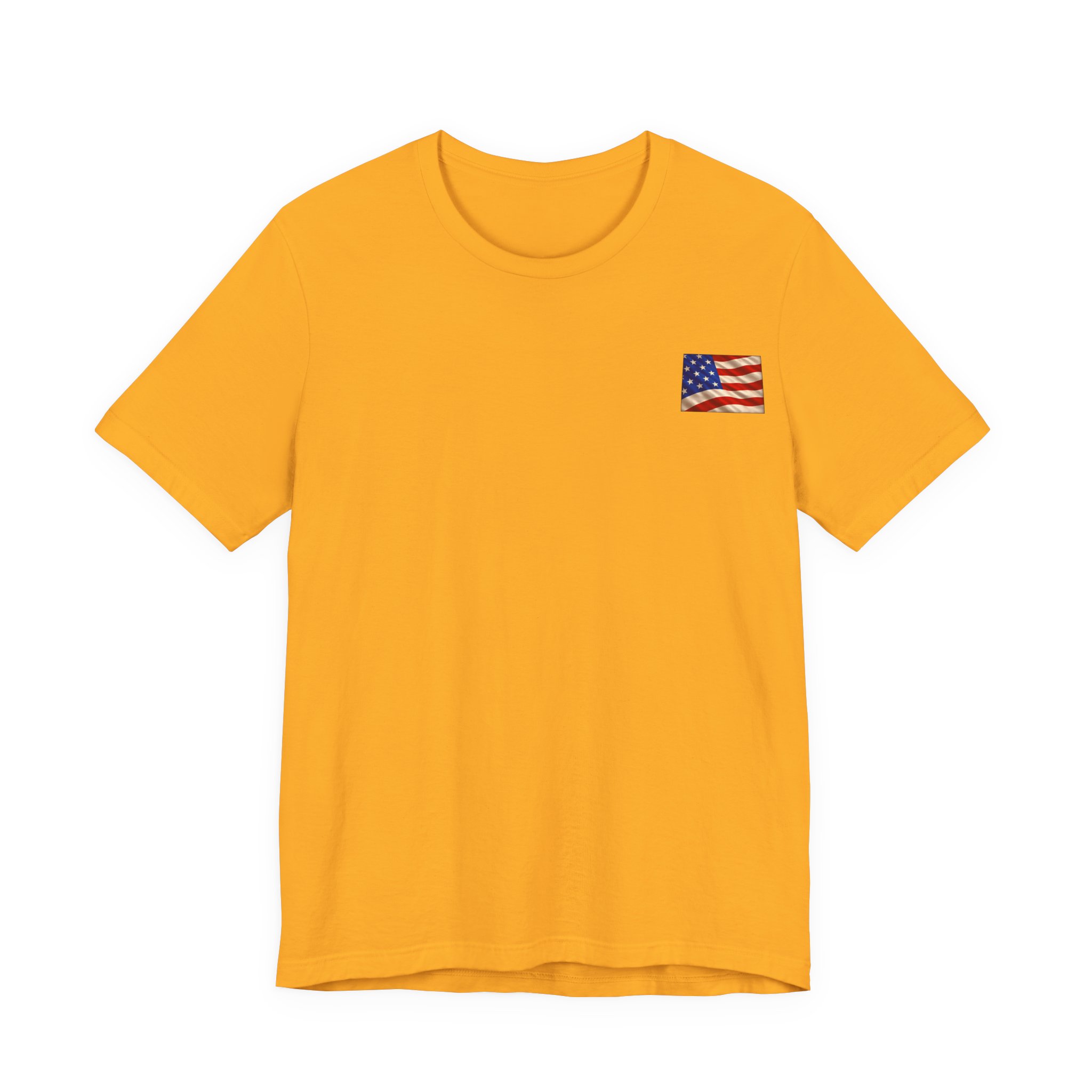 Wyoming Veteran T-Shirt — American Flag Map Military Tribute Tee - Image 2