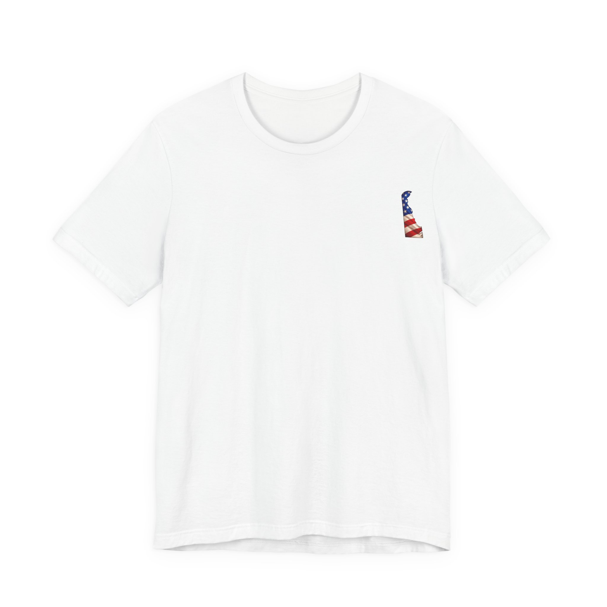 Delaware Veteran T-Shirt — American Flag Map Military Tribute Tee - Image 11
