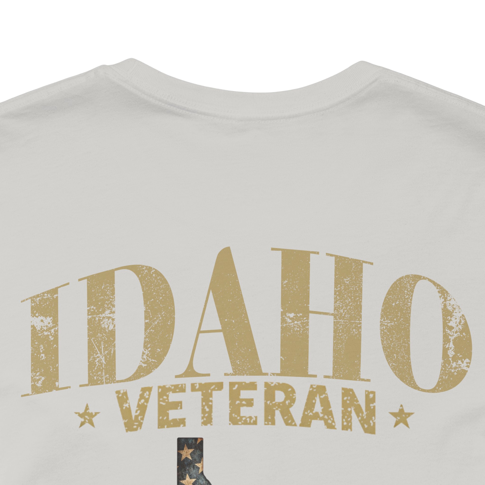 Idaho Veteran T-Shirt — American Flag Map Military Tribute Tee - Image 19