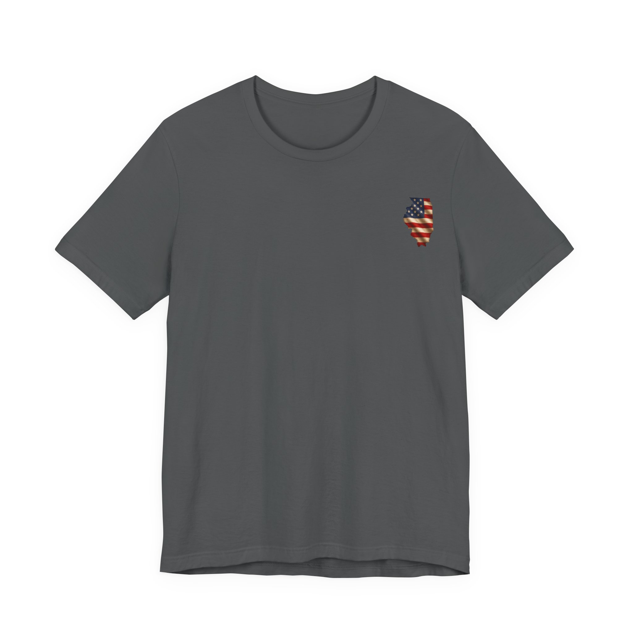 Illinois Veteran T-Shirt — American Flag Alaska Map Military Tribute Tee - Image 41