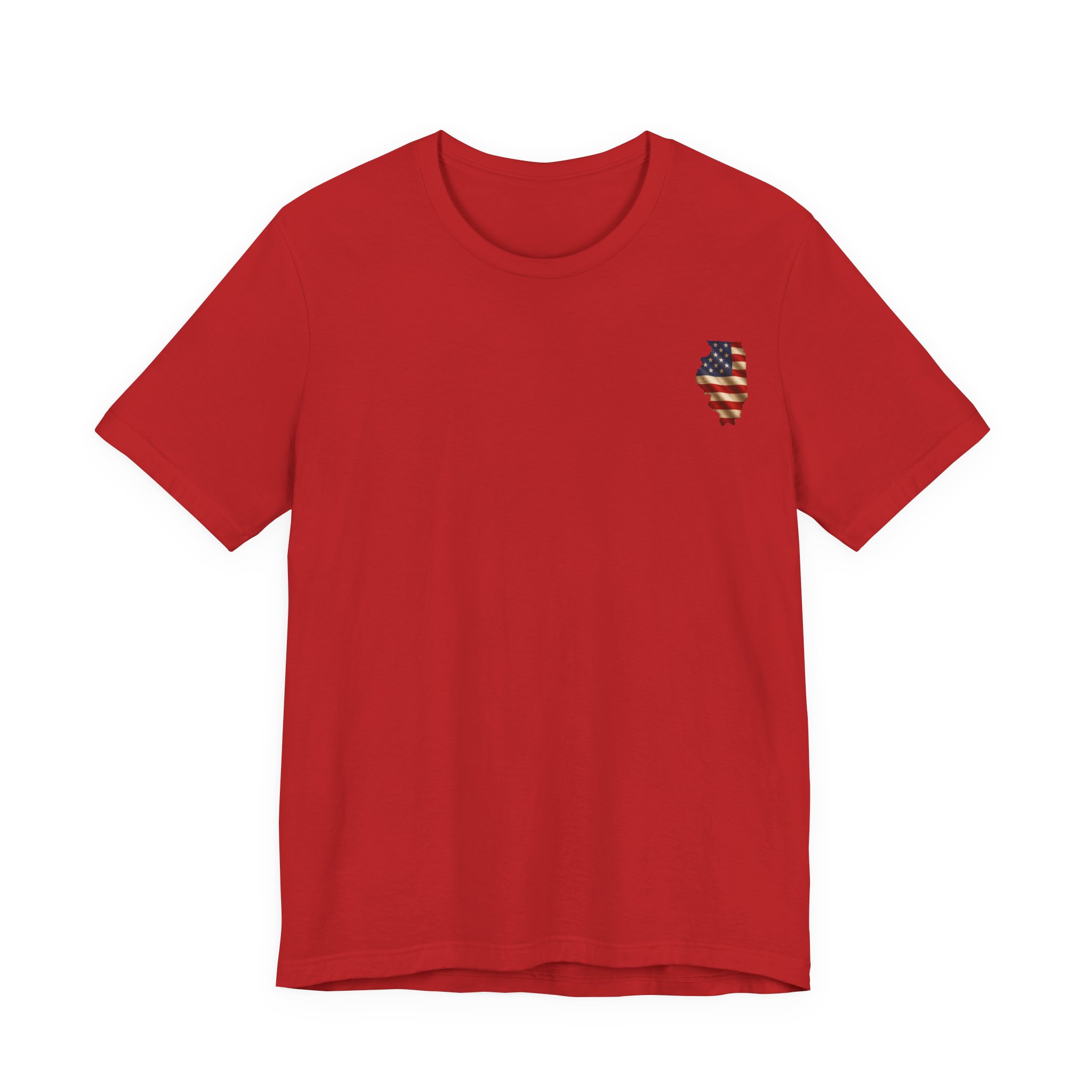 Illinois Veteran T-Shirt — American Flag Alaska Map Military Tribute Tee - Image 7