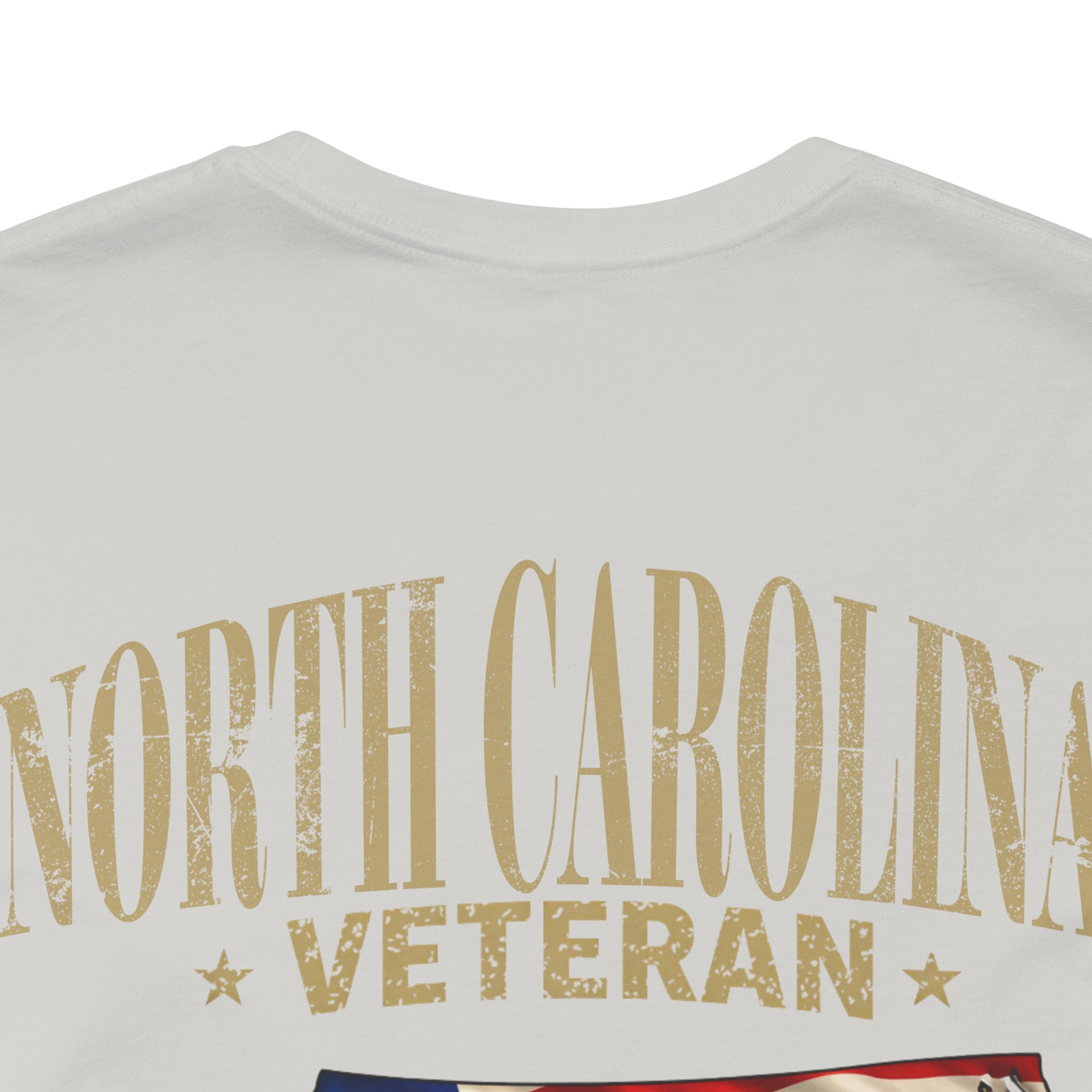 North Carolina Veteran T-Shirt — American Flag Map Military Tribute Tee - Image 19