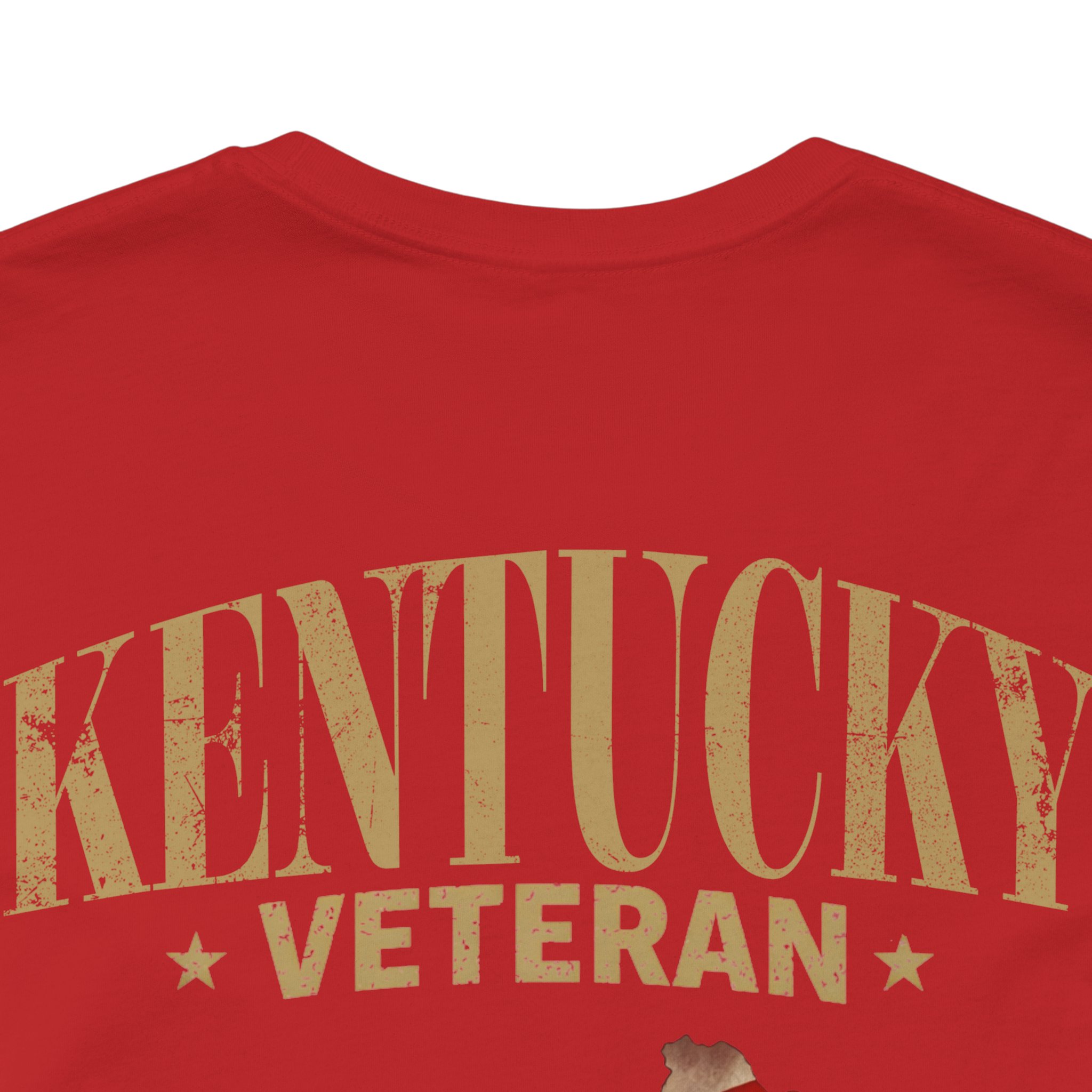 Kentucky Veteran T-Shirt — American Flag Map Military Tribute Tee - Image 49