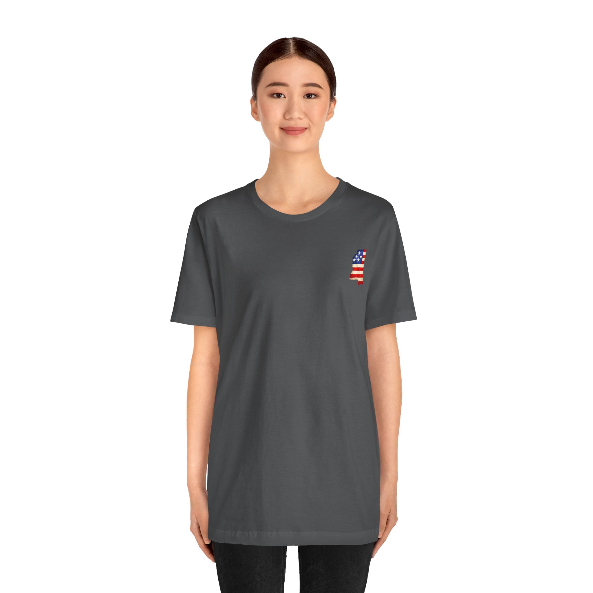 Mississippi Veteran T-Shirt — American Flag Alaska Map Military Tribute Tee - Image 11