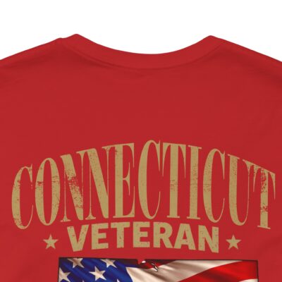 Connecticut Veteran T-Shirt — American Flag Alaska Map Military Tribute Tee
