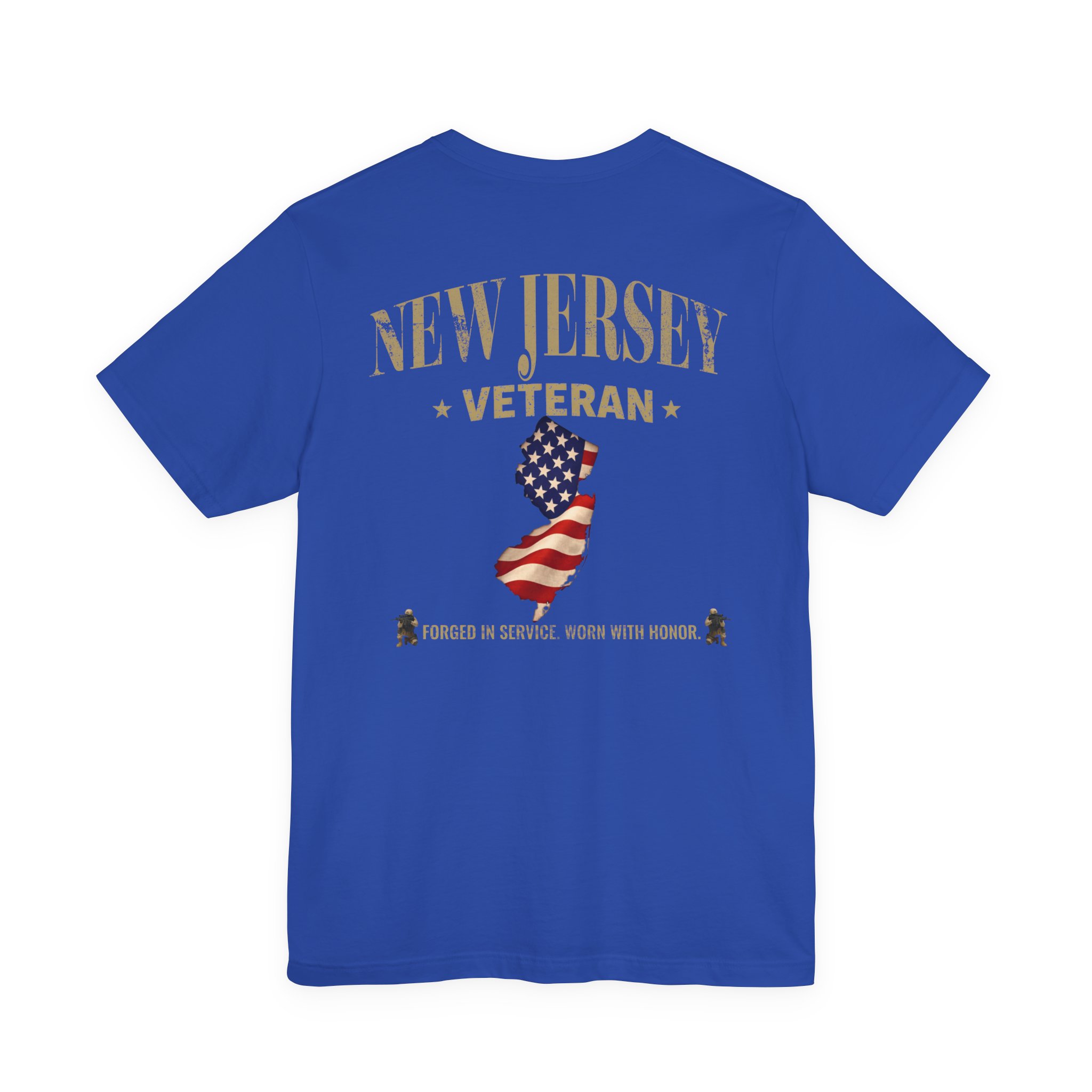 New Jersey Veteran T-Shirt — American Flag Map Military Tribute Tee - Image 30