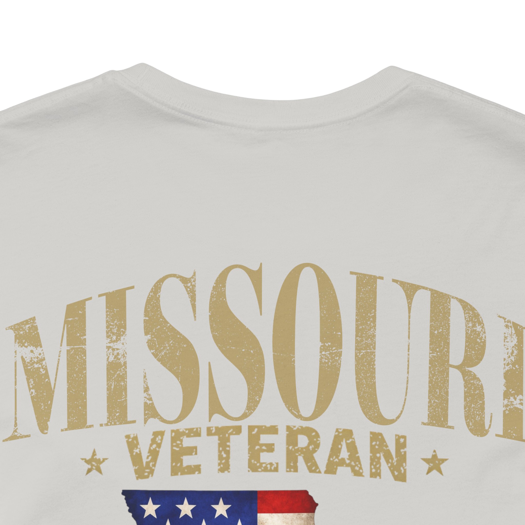 Missouri Veteran T-Shirt — American Flag Map Military Tribute Tee - Image 6