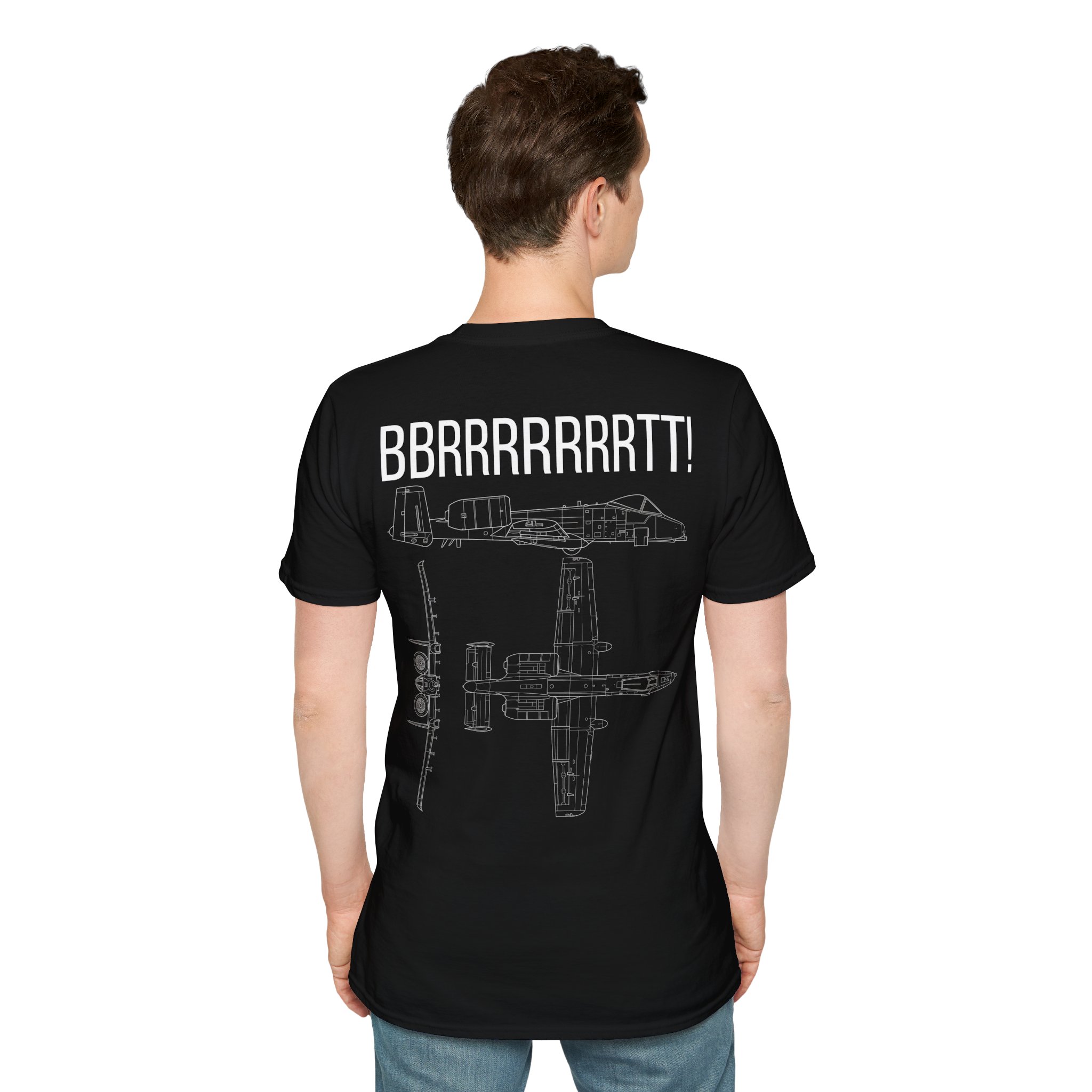 A-10 Warthog T-Shirt — "BBRRRRRRRTT!" Gunfire Sound Military Aircraft Tee - Image 4