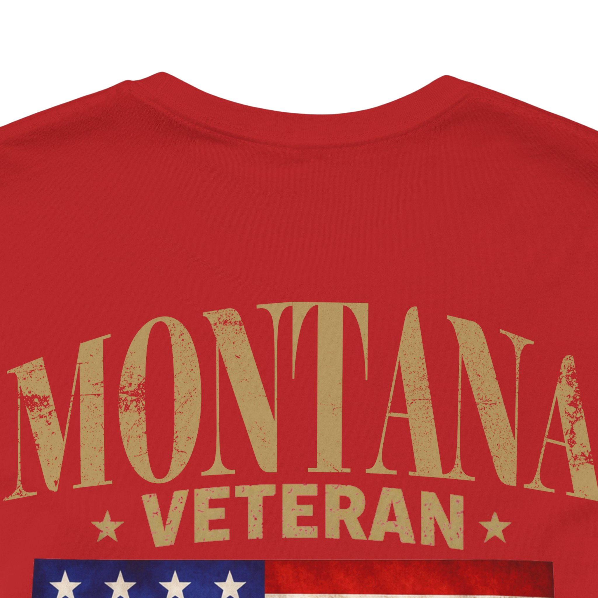 Montana Veteran T-Shirt — American Flag Alaska Map Military Tribute Tee - Image 22