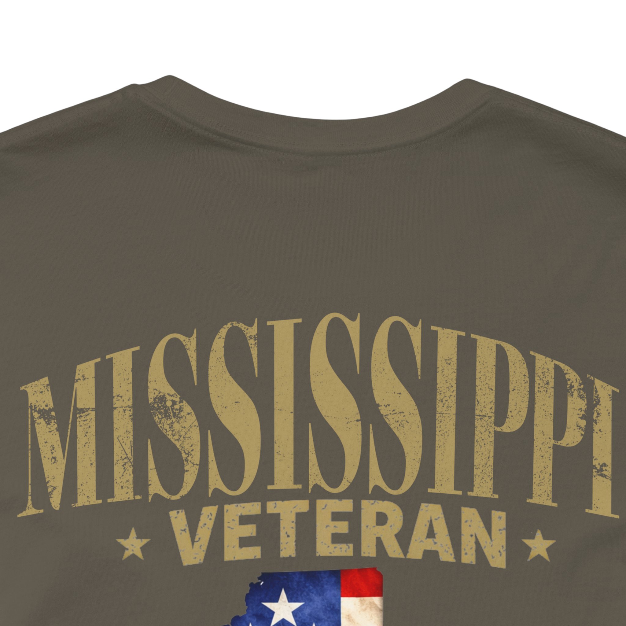 Mississippi Veteran T-Shirt — American Flag Alaska Map Military Tribute Tee - Image 6
