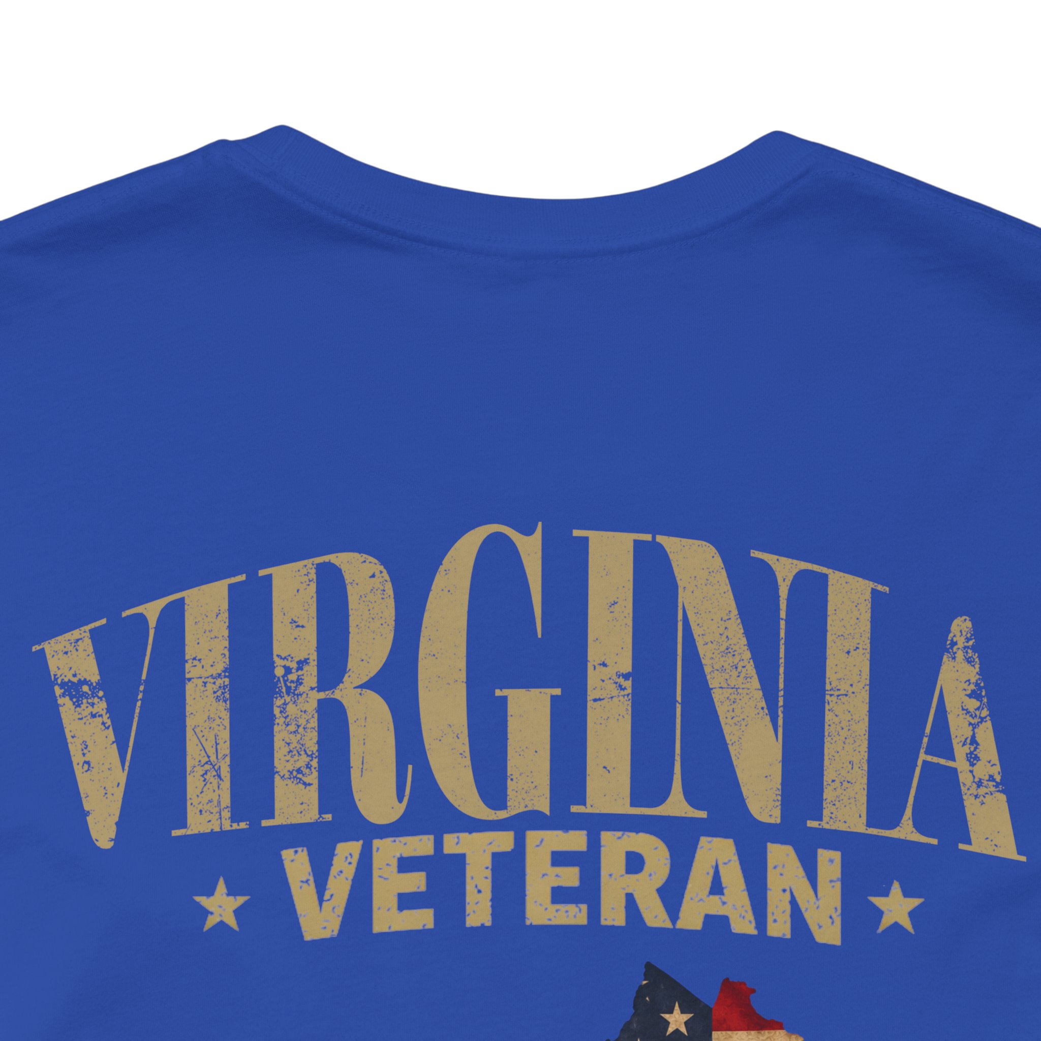 Virginia Veteran T-Shirt — American Flag Map Military Tribute Tee - Image 13