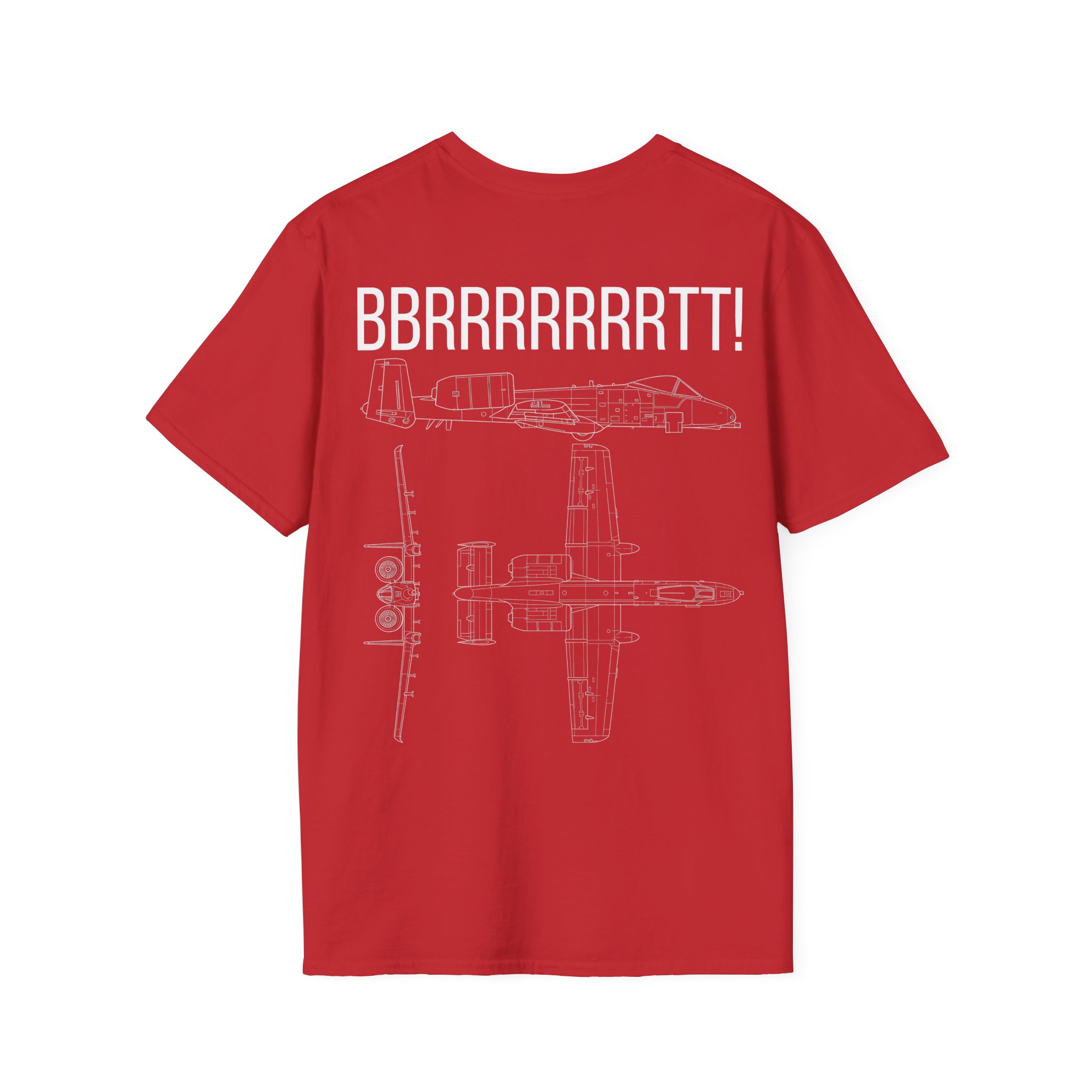 A-10 Warthog T-Shirt — "BBRRRRRRRTT!" Gunfire Sound Military Aircraft Tee - Image 30