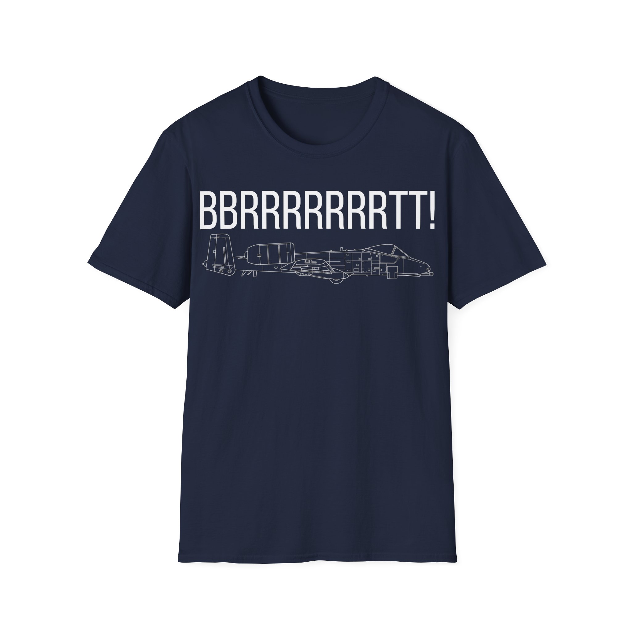 A-10 Warthog T-Shirt — "BBRRRRRRRTT!" Gunfire Sound Military Aircraft Tee - Image 25