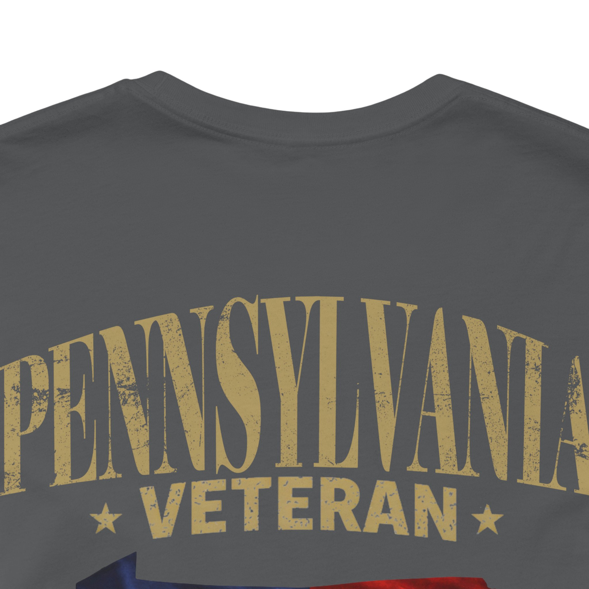 Pennsylvania Veteran T-Shirt — American Flag Map Military Tribute Tee - Image 18
