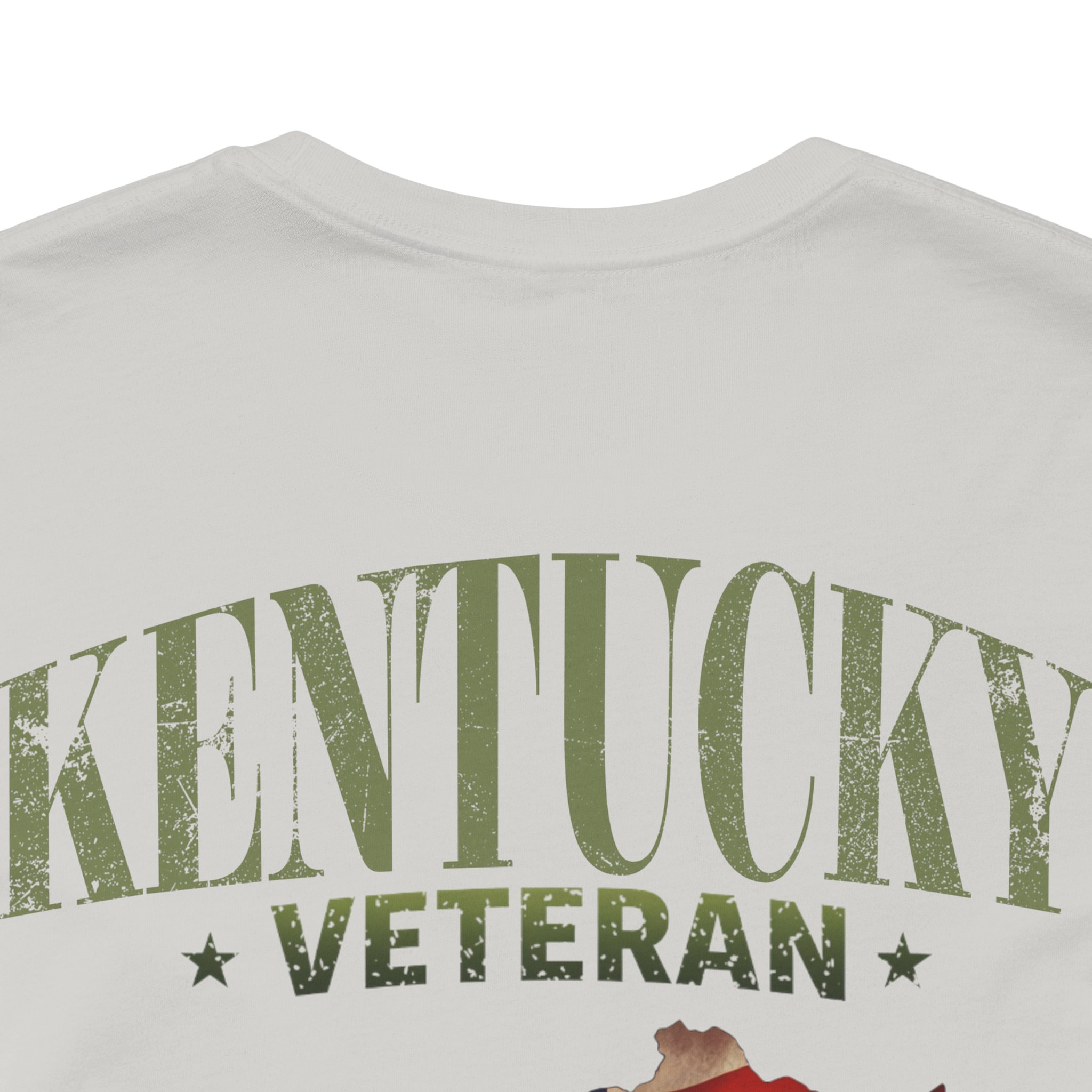 Kentucky Veteran T-Shirt — American Flag Map Military Tribute Tee - Image 29