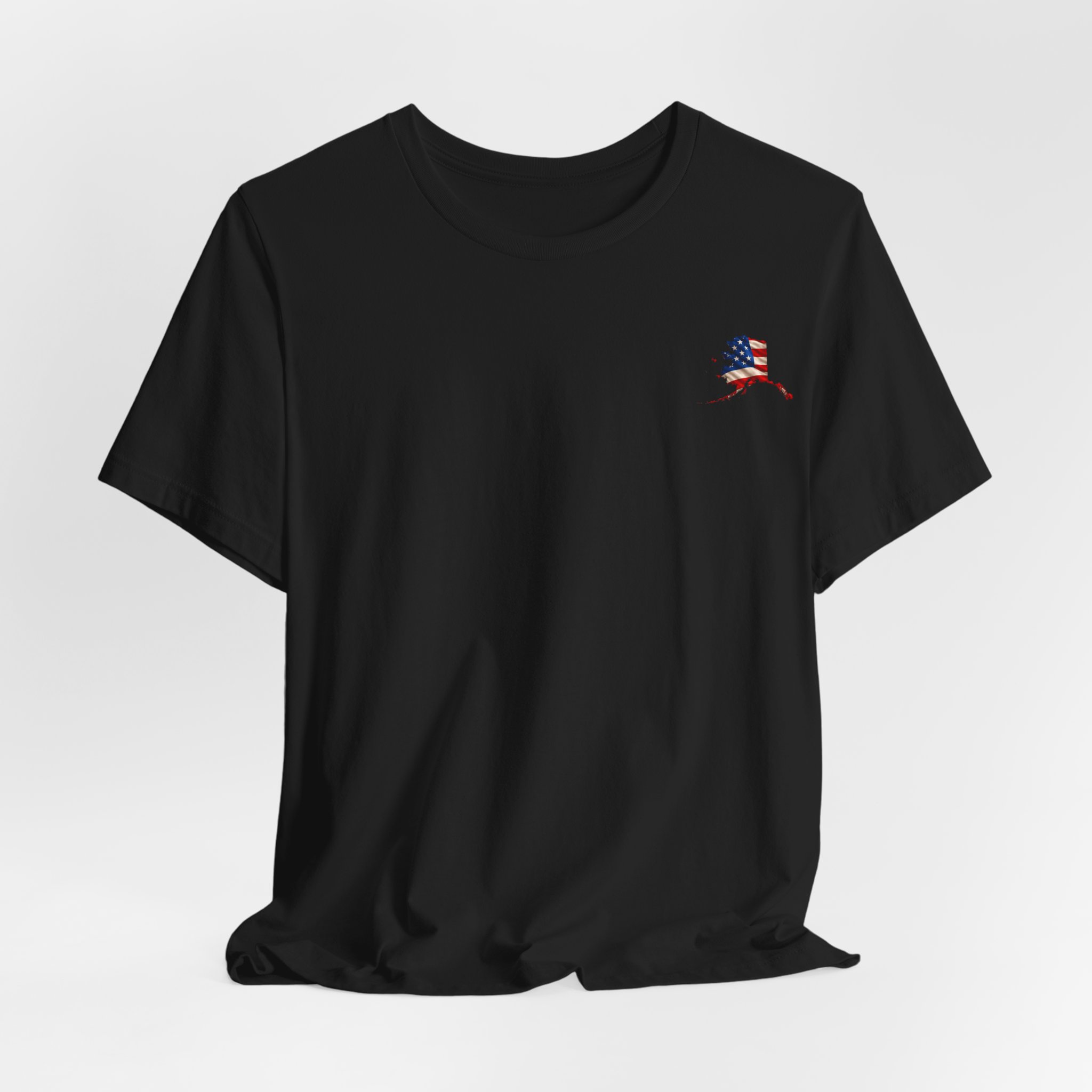 Alaska Veteran T-Shirt — American Flag Alaska Map Military Tribute Tee - Image 8