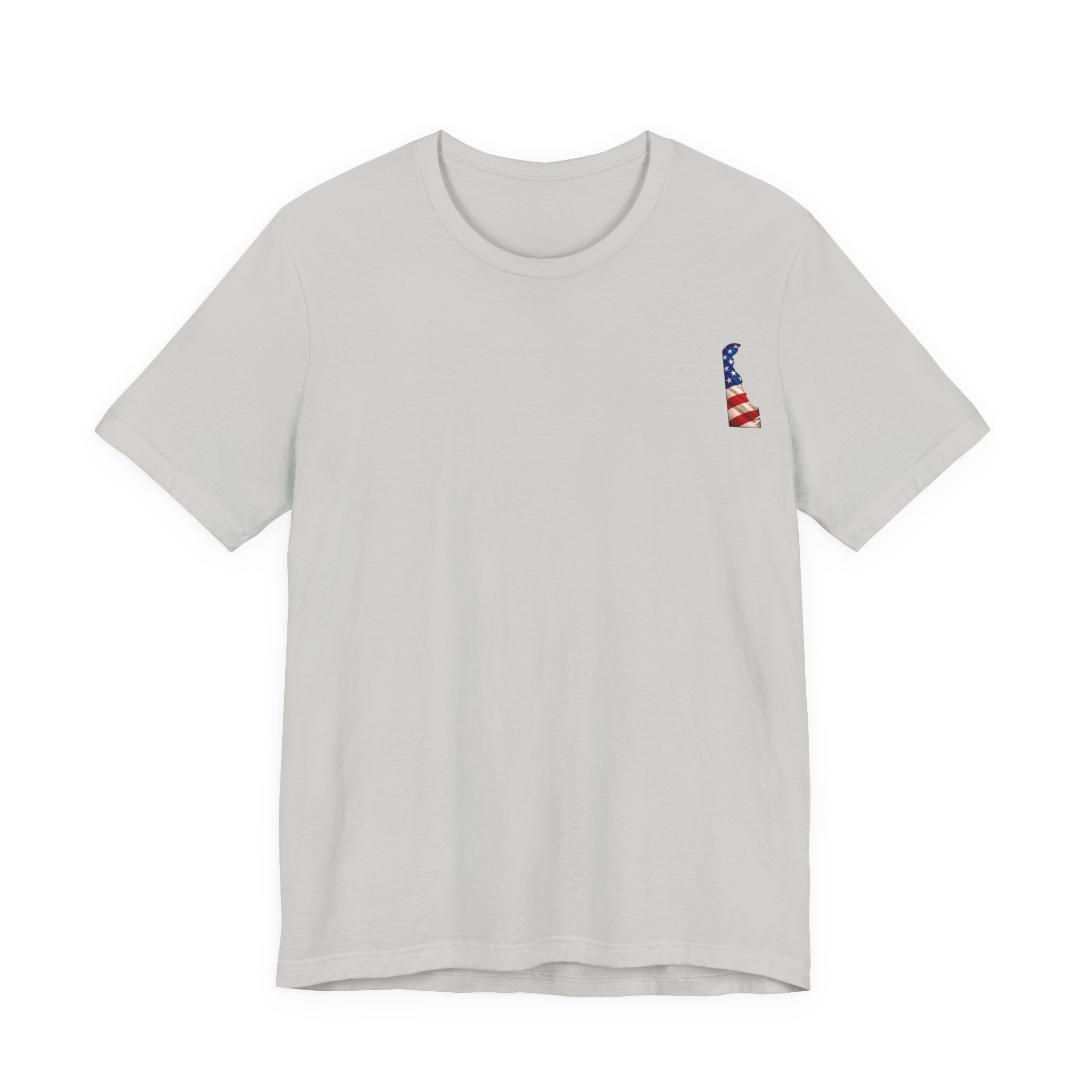 Delaware Veteran T-Shirt — American Flag Map Military Tribute Tee - Image 21