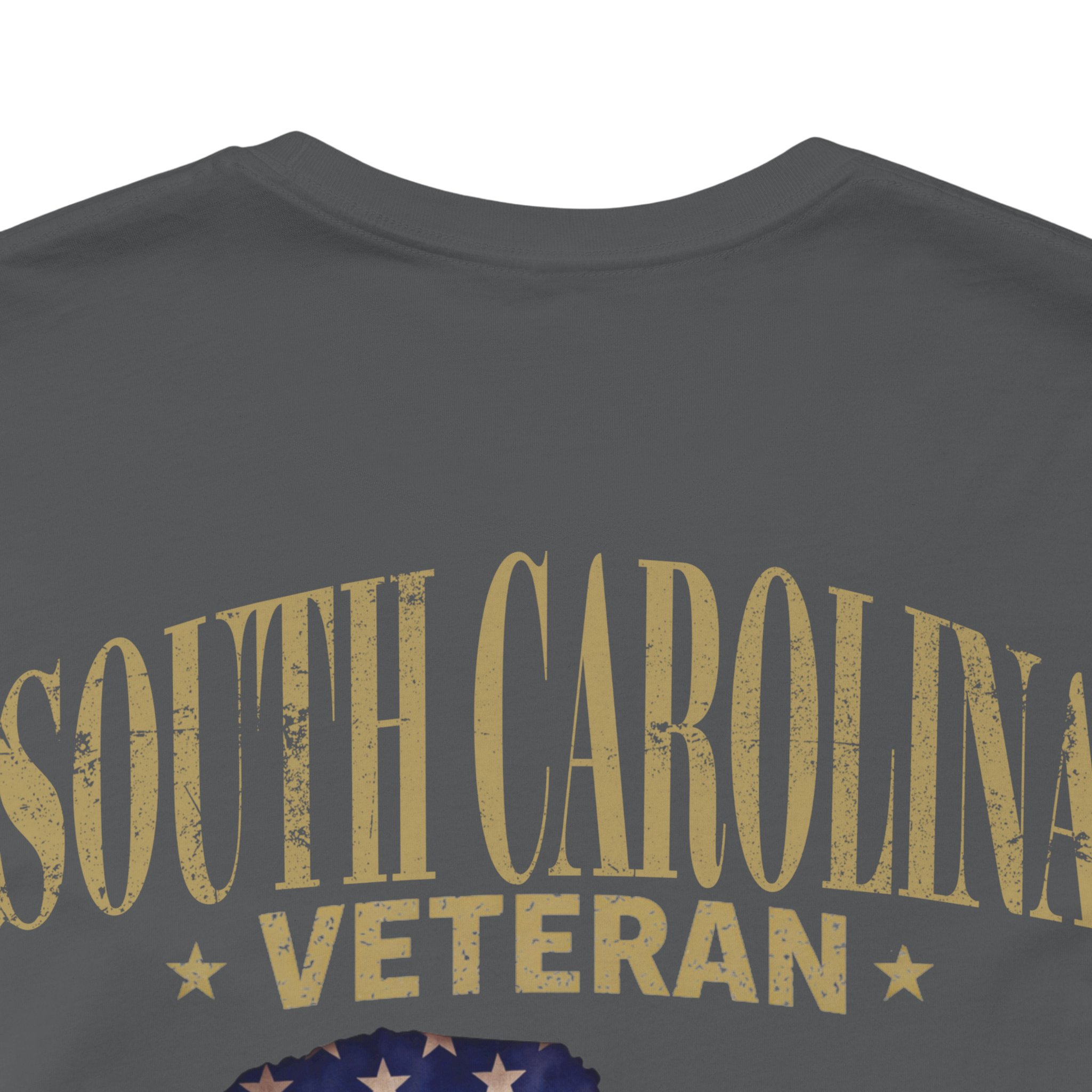 South Carolina Veteran T-Shirt — American Flag Map Military Tribute Tee - Image 44