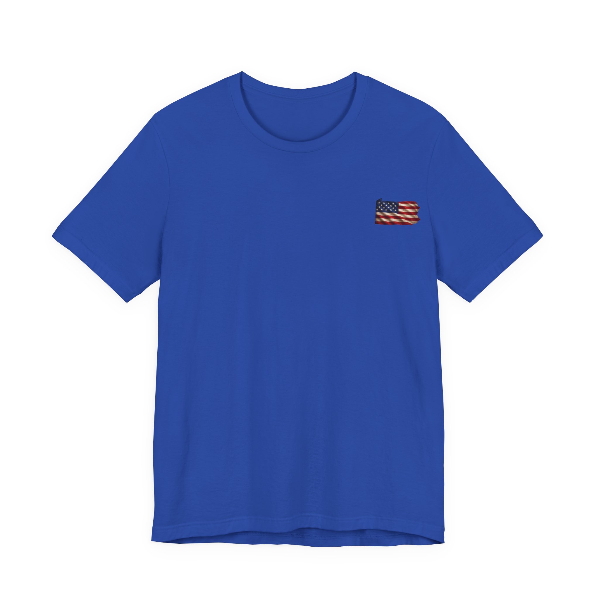 Pennsylvania Veteran T-Shirt — American Flag Map Military Tribute Tee - Image 7