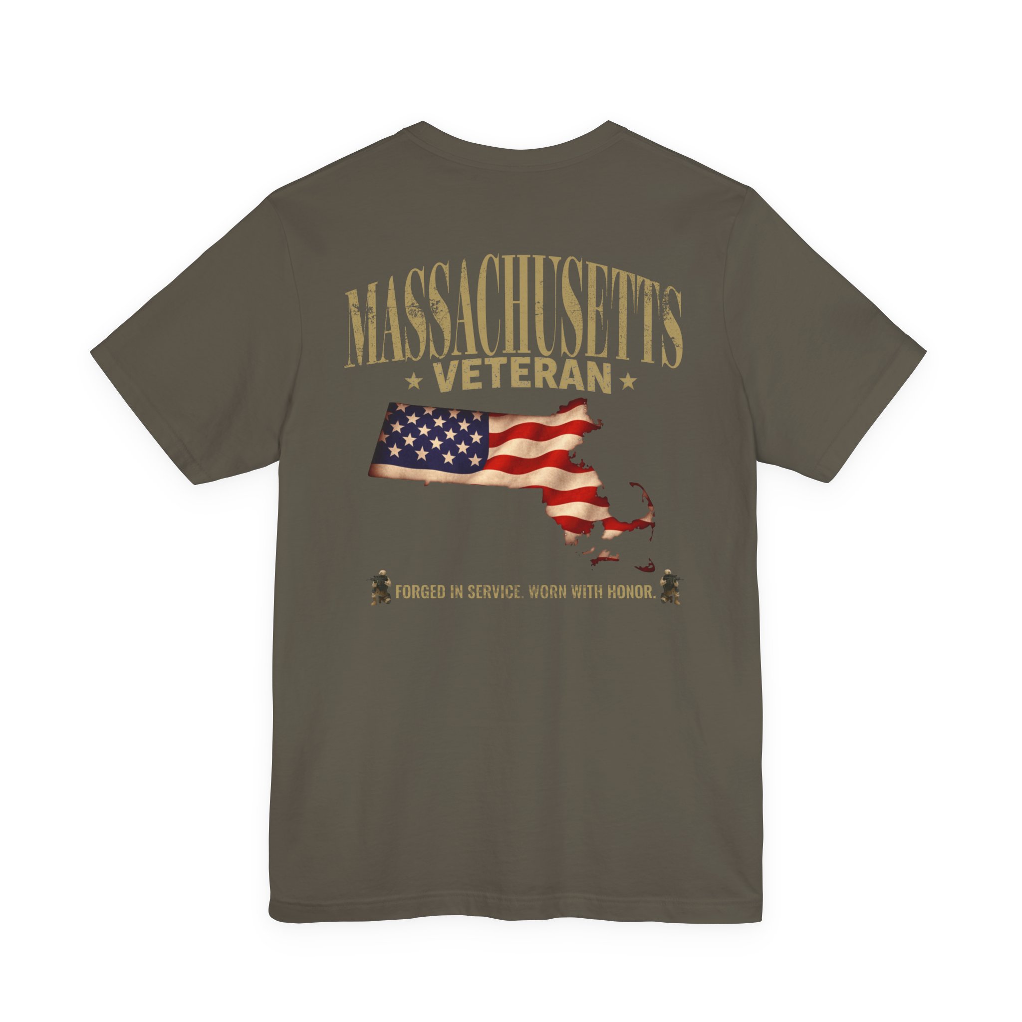 Ohio Veteran T-Shirt — American Flag Map Military Tribute Tee - Image 13