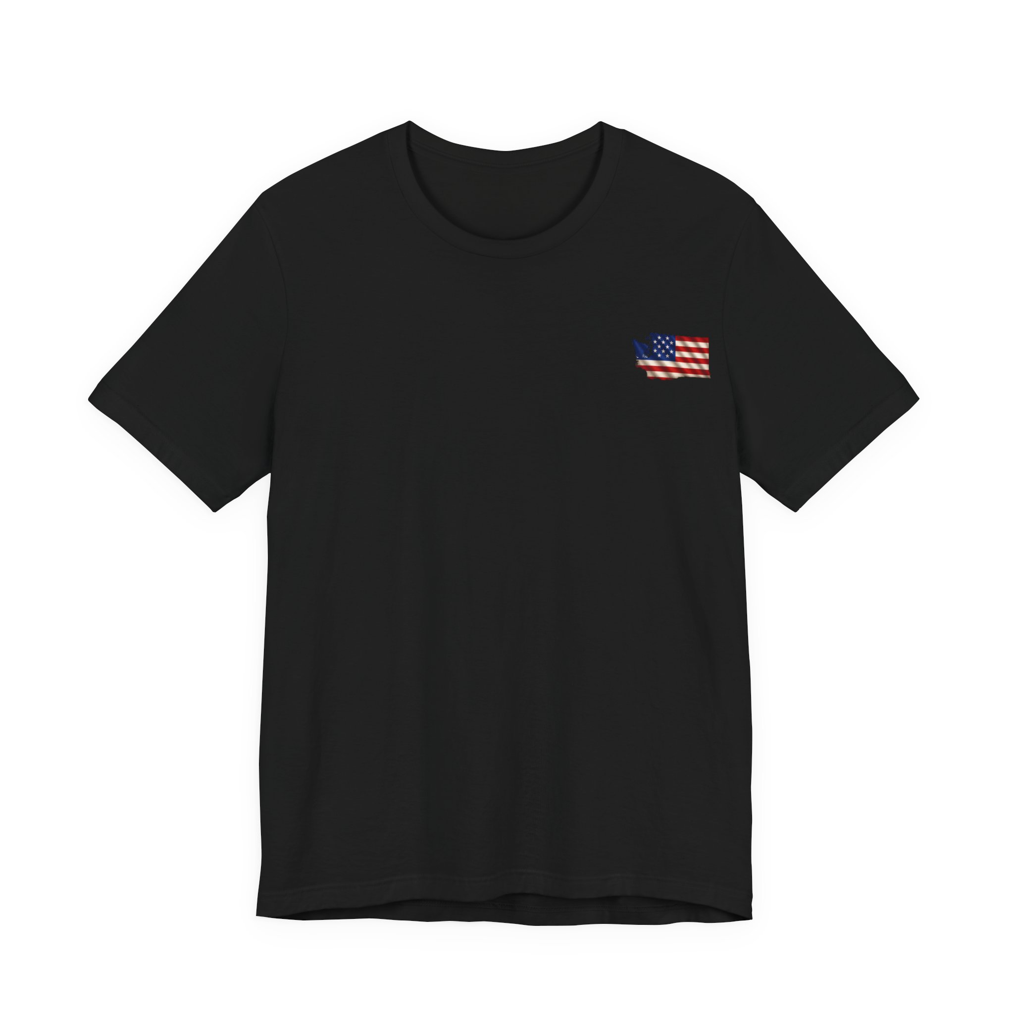 Washington Veteran T-Shirt — American Flag Map Military Tribute Tee - Image 26