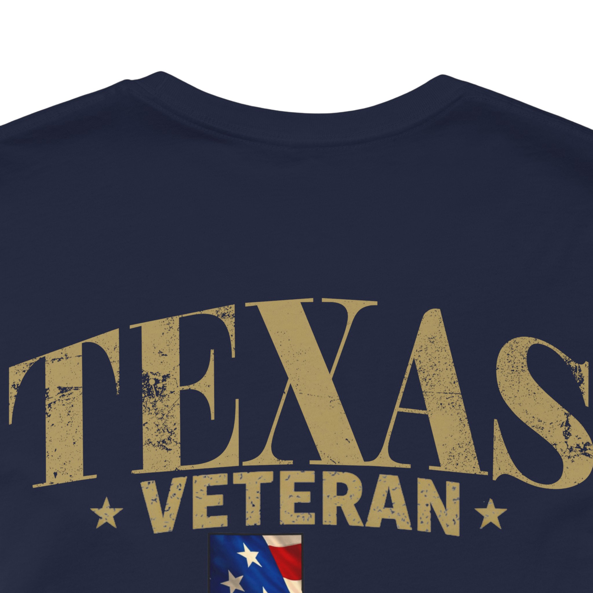Texas Veteran T-Shirt — American Flag Map Military Tribute Tee - Image 28