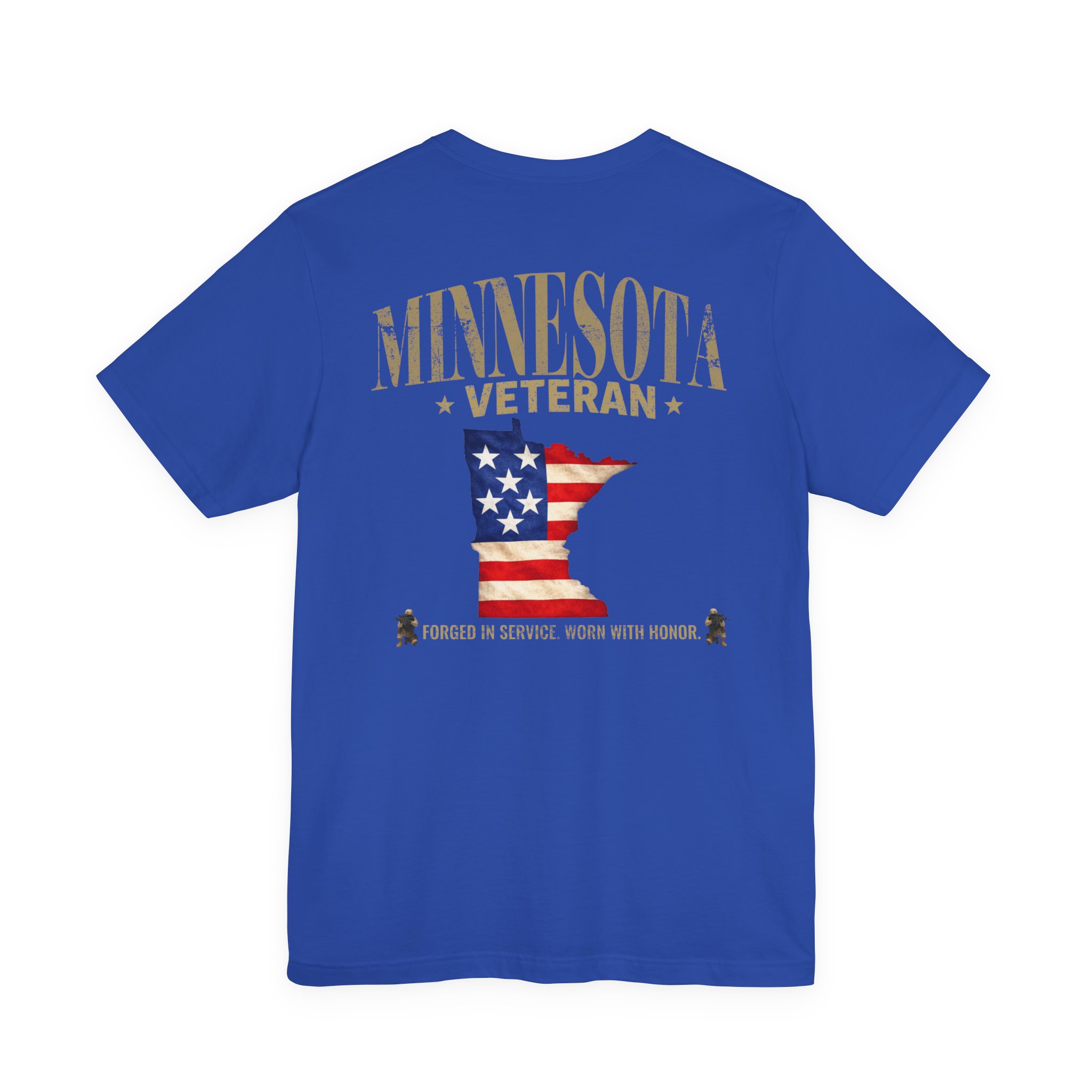 Minnesota Veteran T-Shirt — American Flag Alaska Map Military Tribute Tee - Image 33