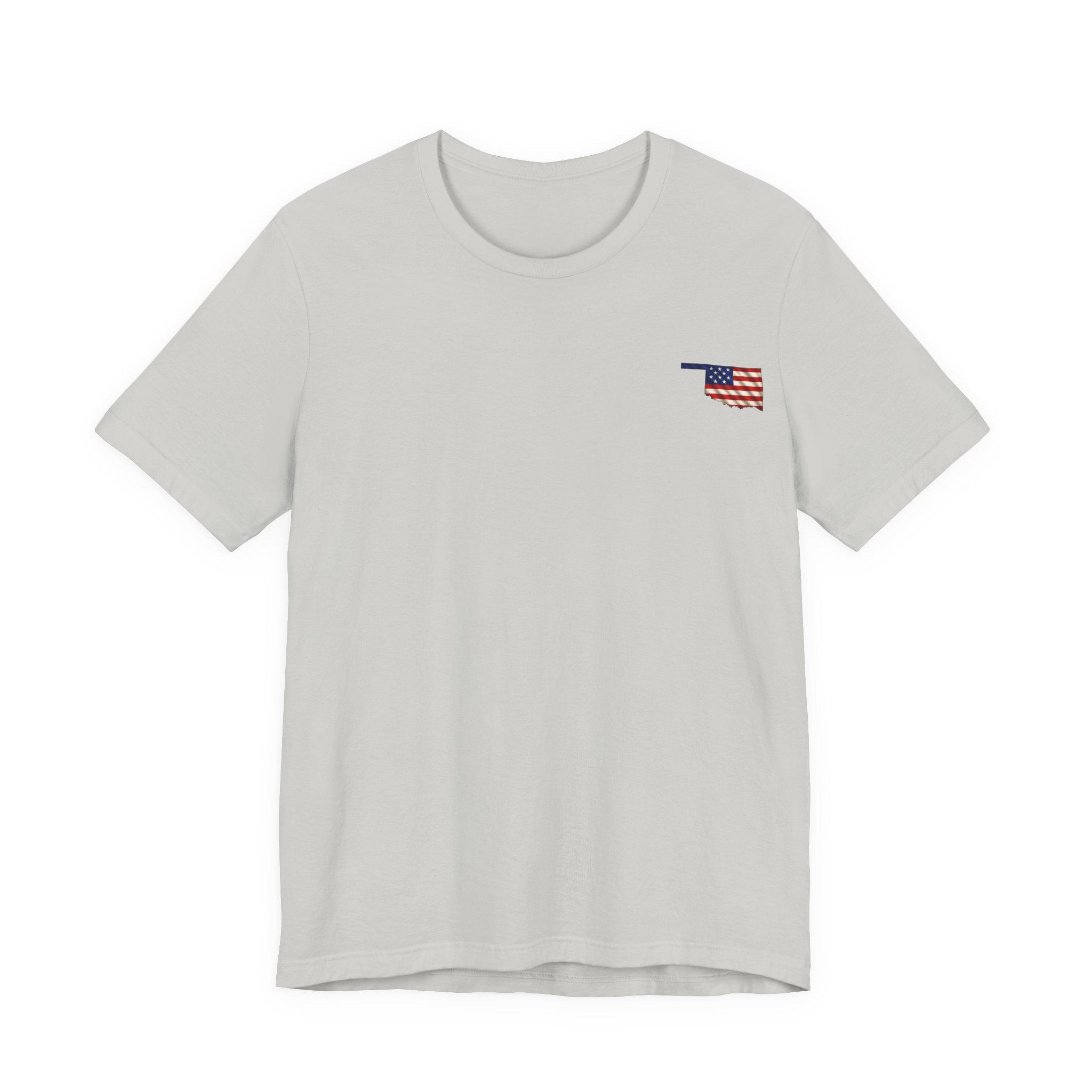 Oklahoma Veteran T-Shirt — American Flag Map Military Tribute Tee - Image 36