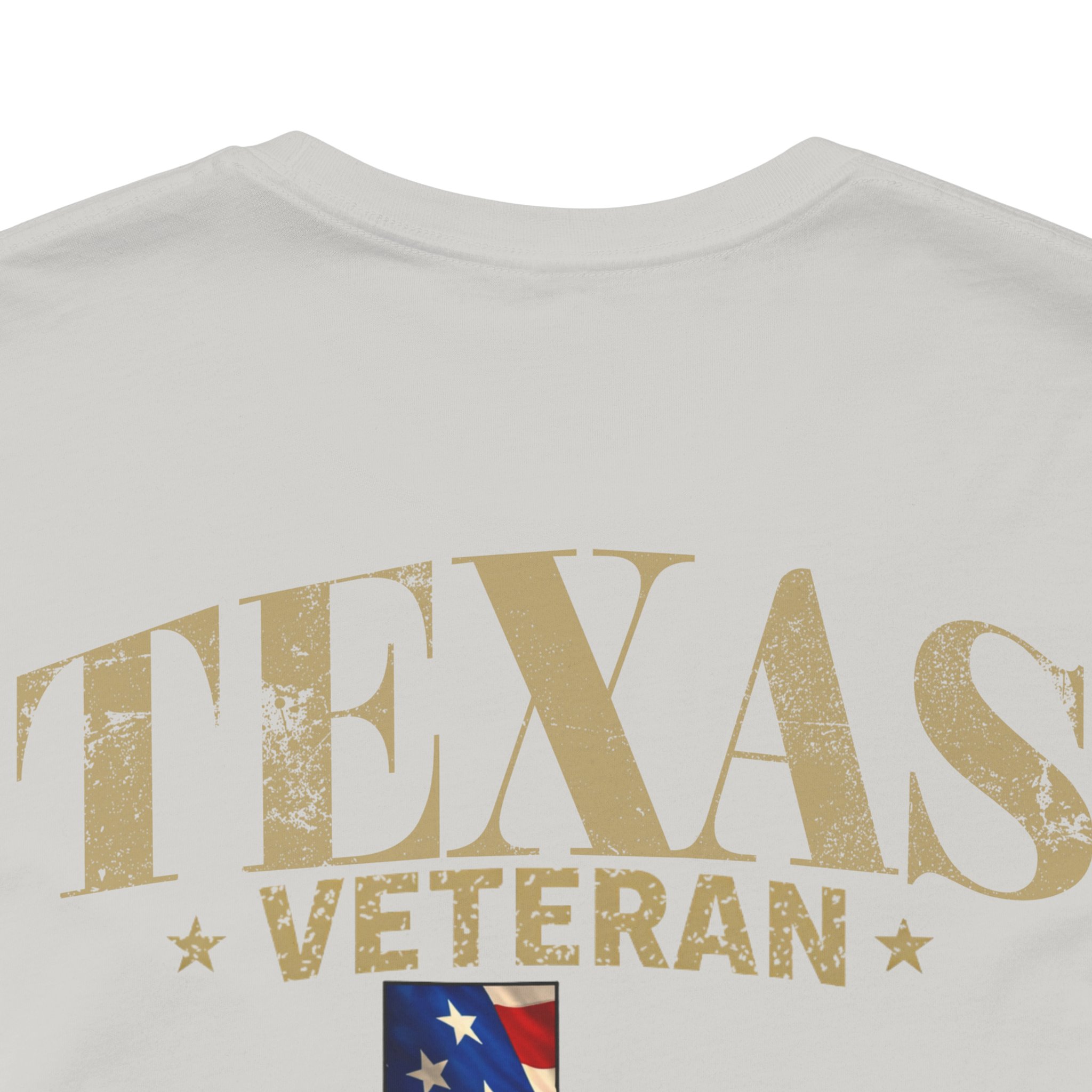 Texas Veteran T-Shirt — American Flag Map Military Tribute Tee - Image 38