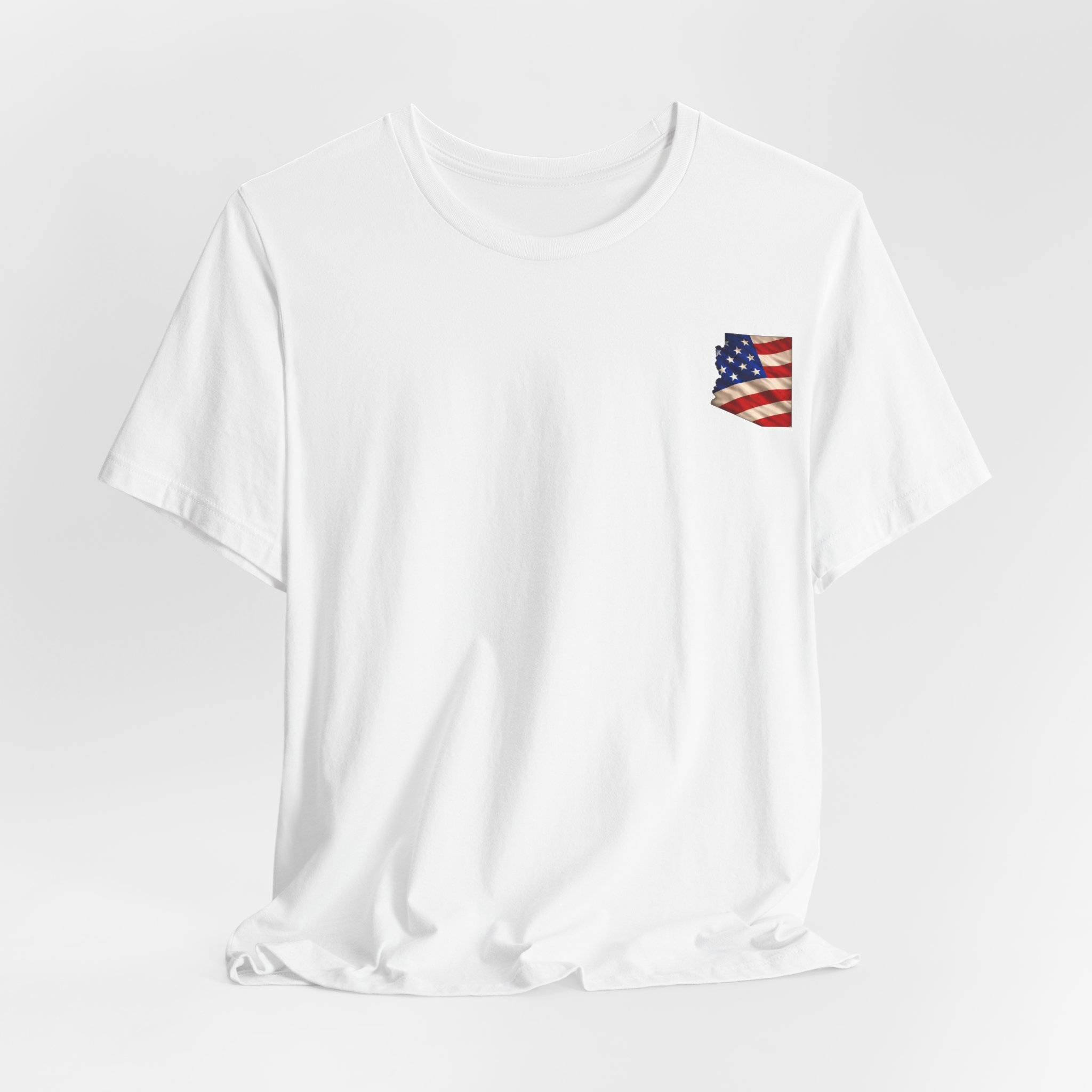 Arizona Veteran T-Shirt — American Flag Map Military Tribute Tee - Image 8