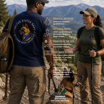 U. S. Navy Veteran MWD Handler T-Shirt