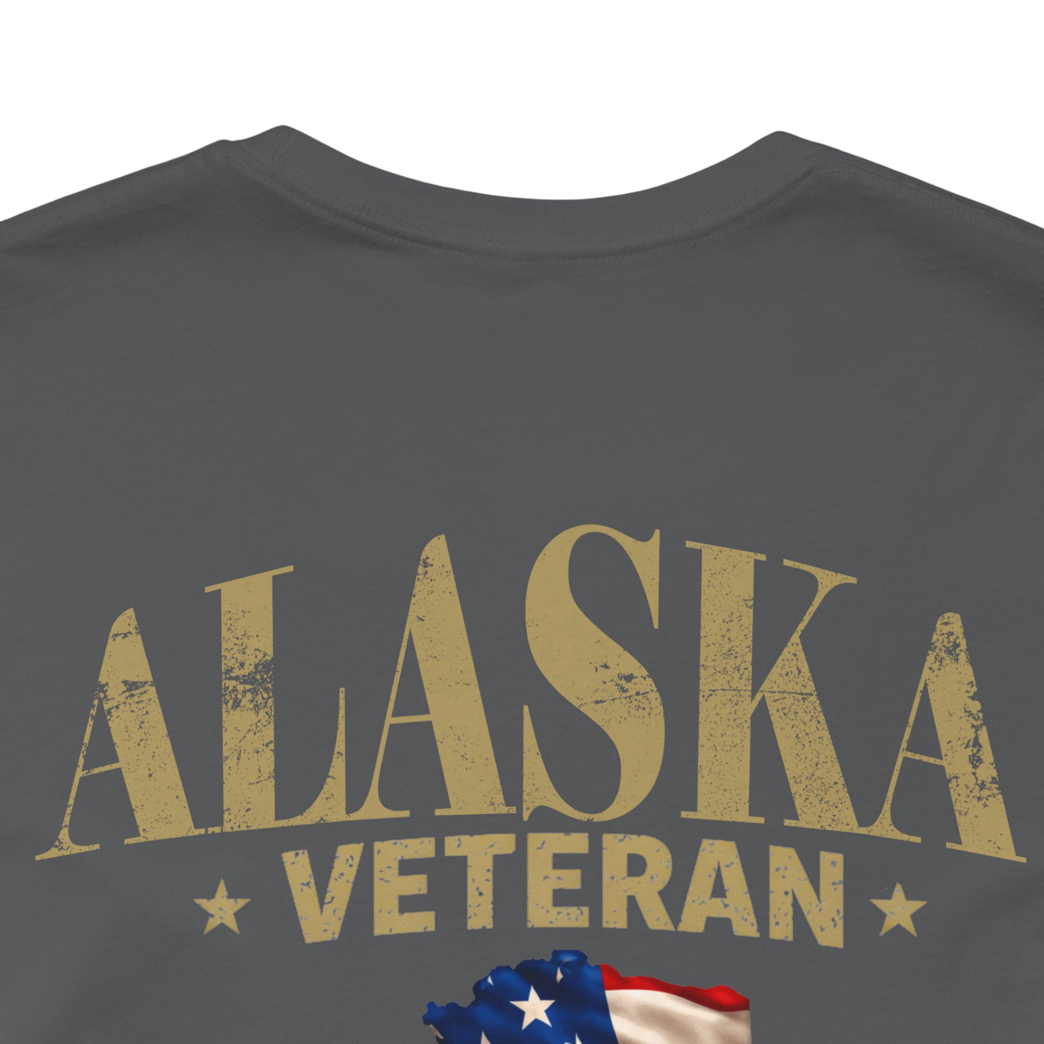 Alaska Veteran T-Shirt — American Flag Alaska Map Military Tribute Tee - Image 39