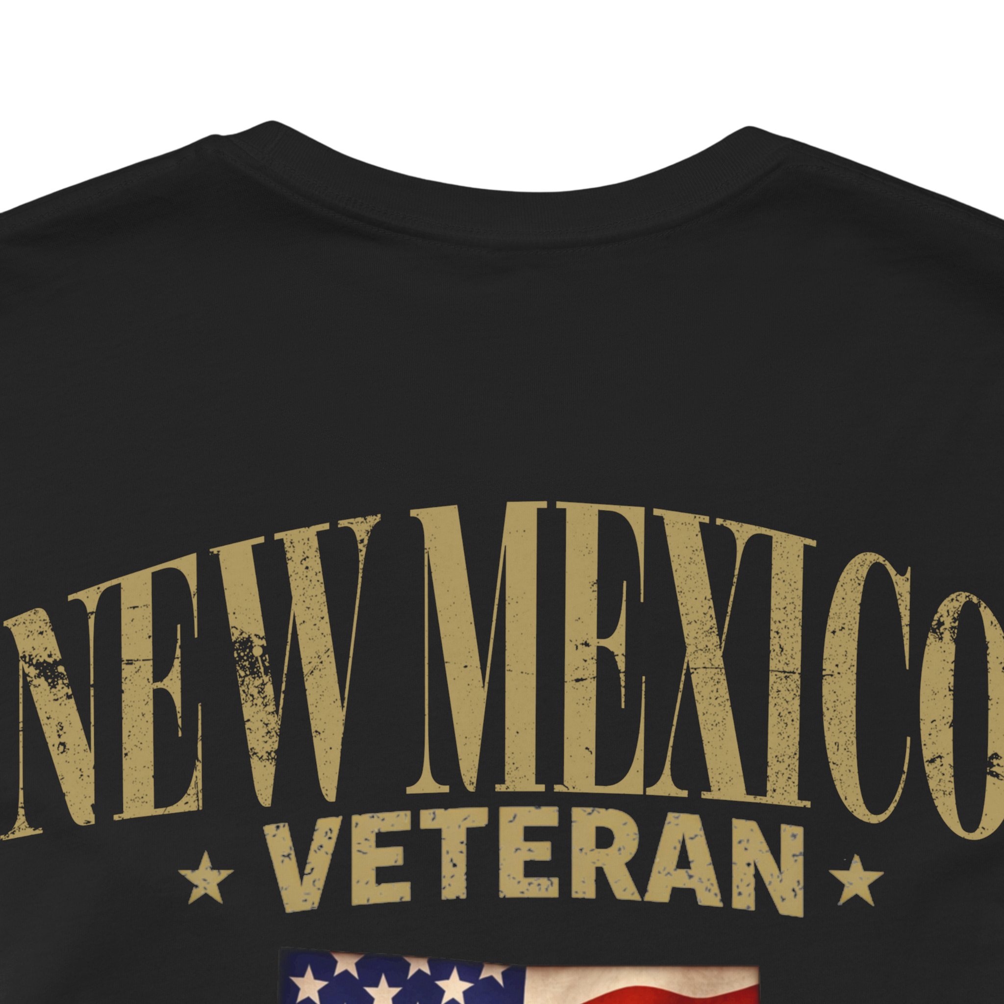 New Mexico Veteran T-Shirt — American Flag Map Military Tribute Tee - Image 15