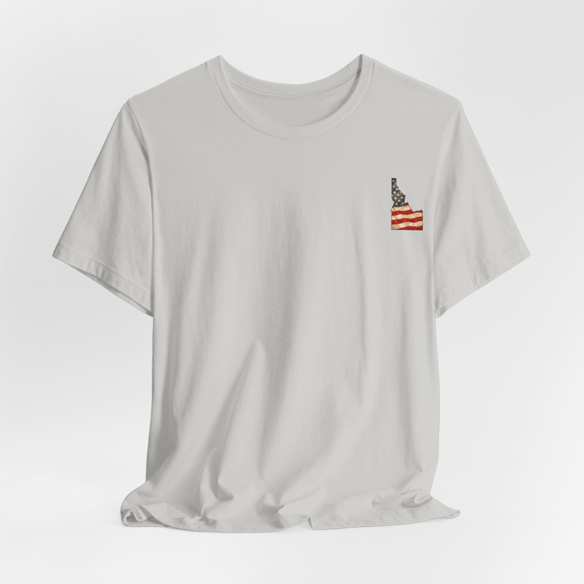Idaho Veteran T-Shirt — American Flag Map Military Tribute Tee - Image 18