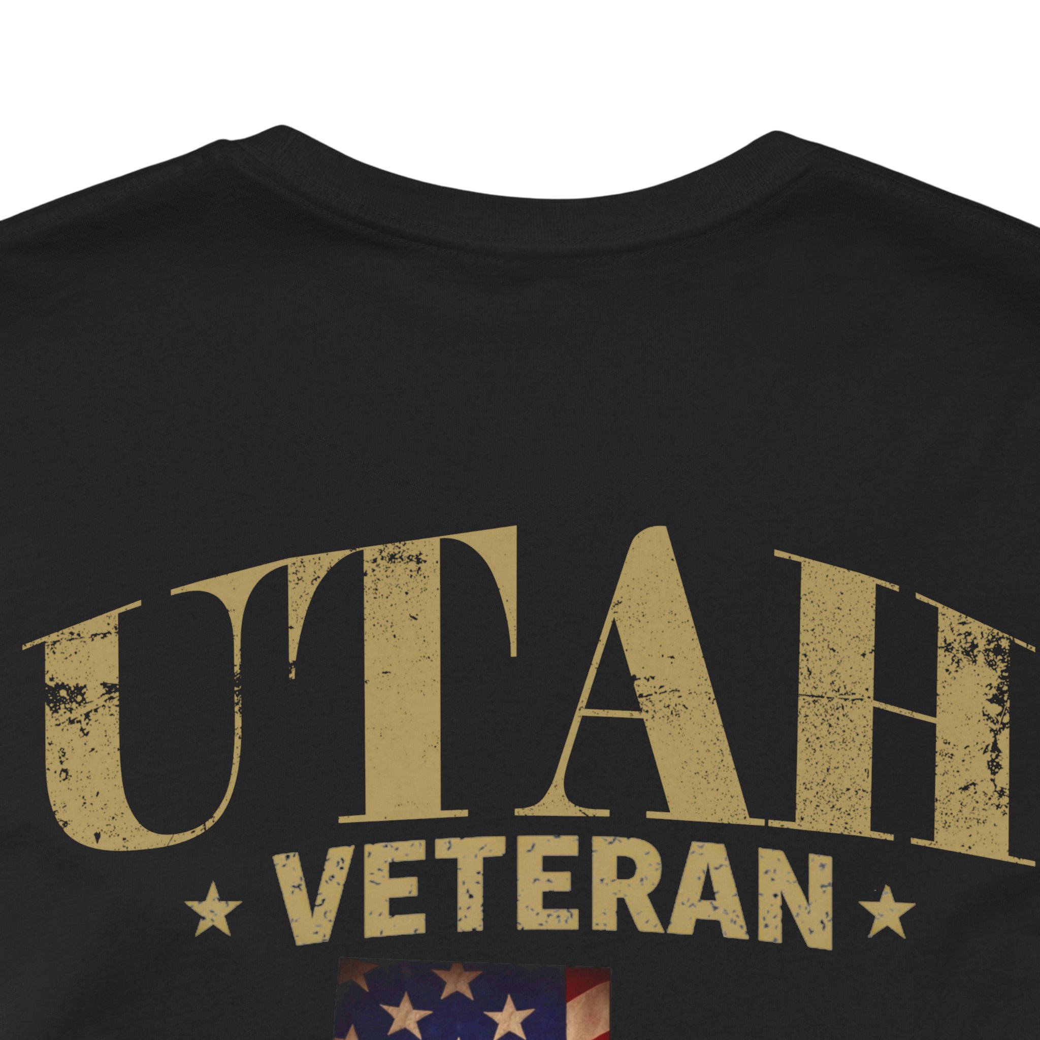 Utah Veteran T-Shirt — American Flag Map Military Tribute Tee - Image 28