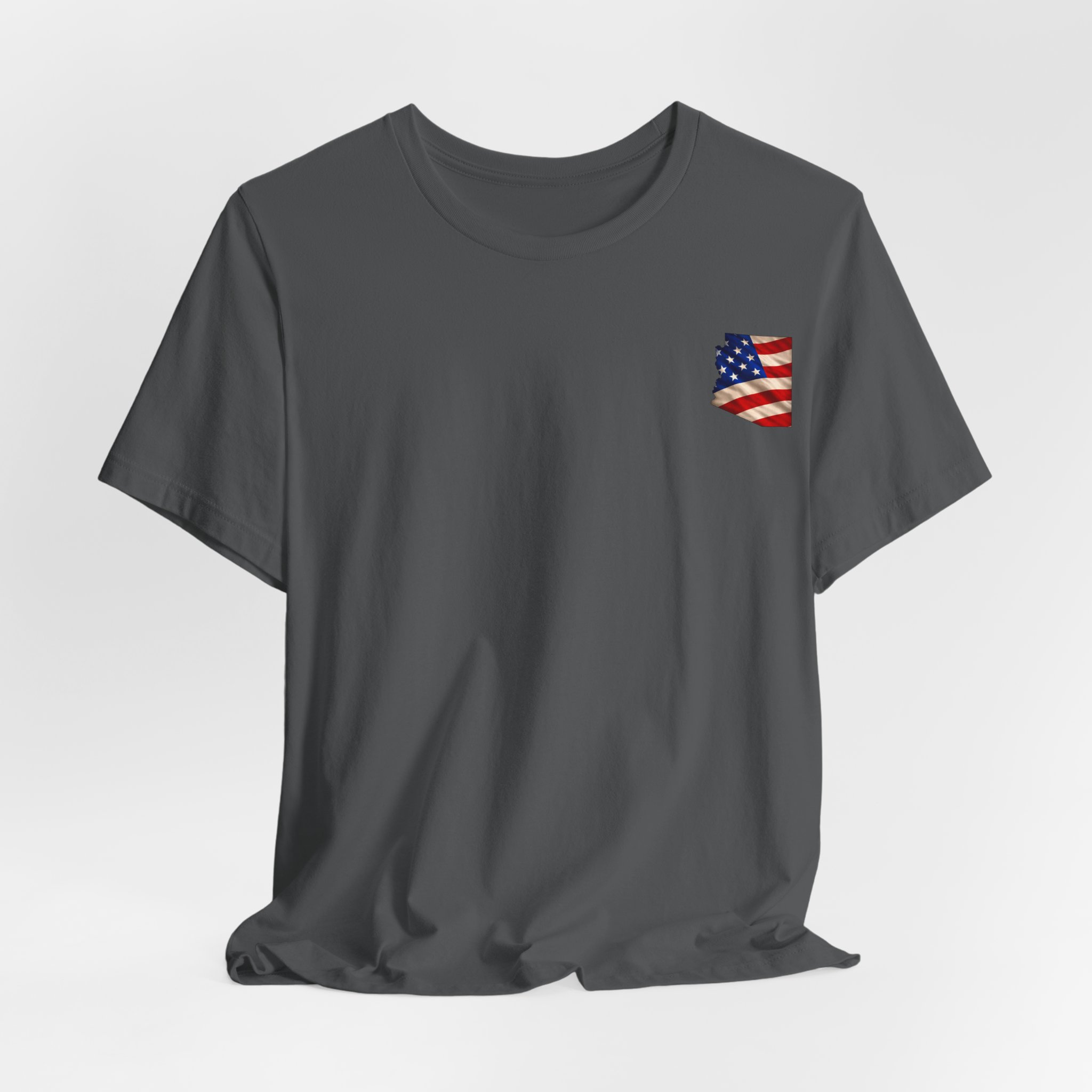 Arizona Veteran T-Shirt — American Flag Map Military Tribute Tee - Image 43
