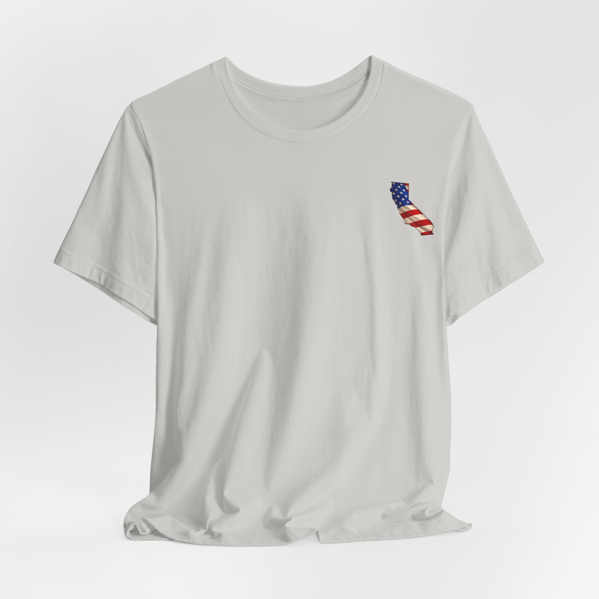 California Veteran T-Shirt — American Flag Map Military Tribute Tee - Image 23