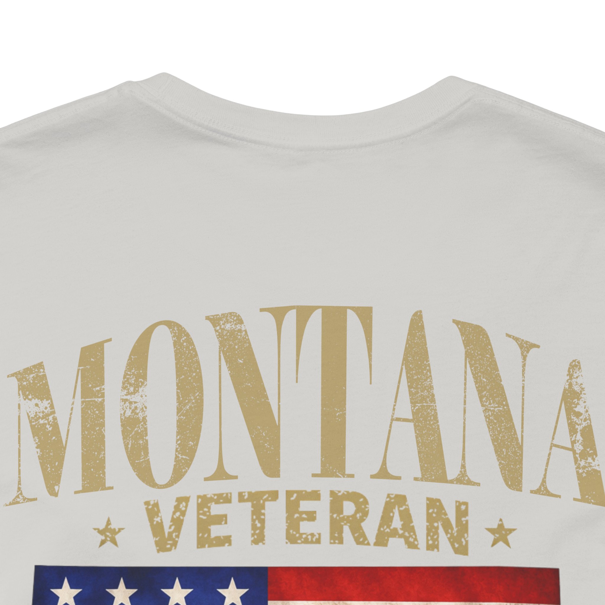 Montana Veteran T-Shirt — American Flag Alaska Map Military Tribute Tee - Image 26