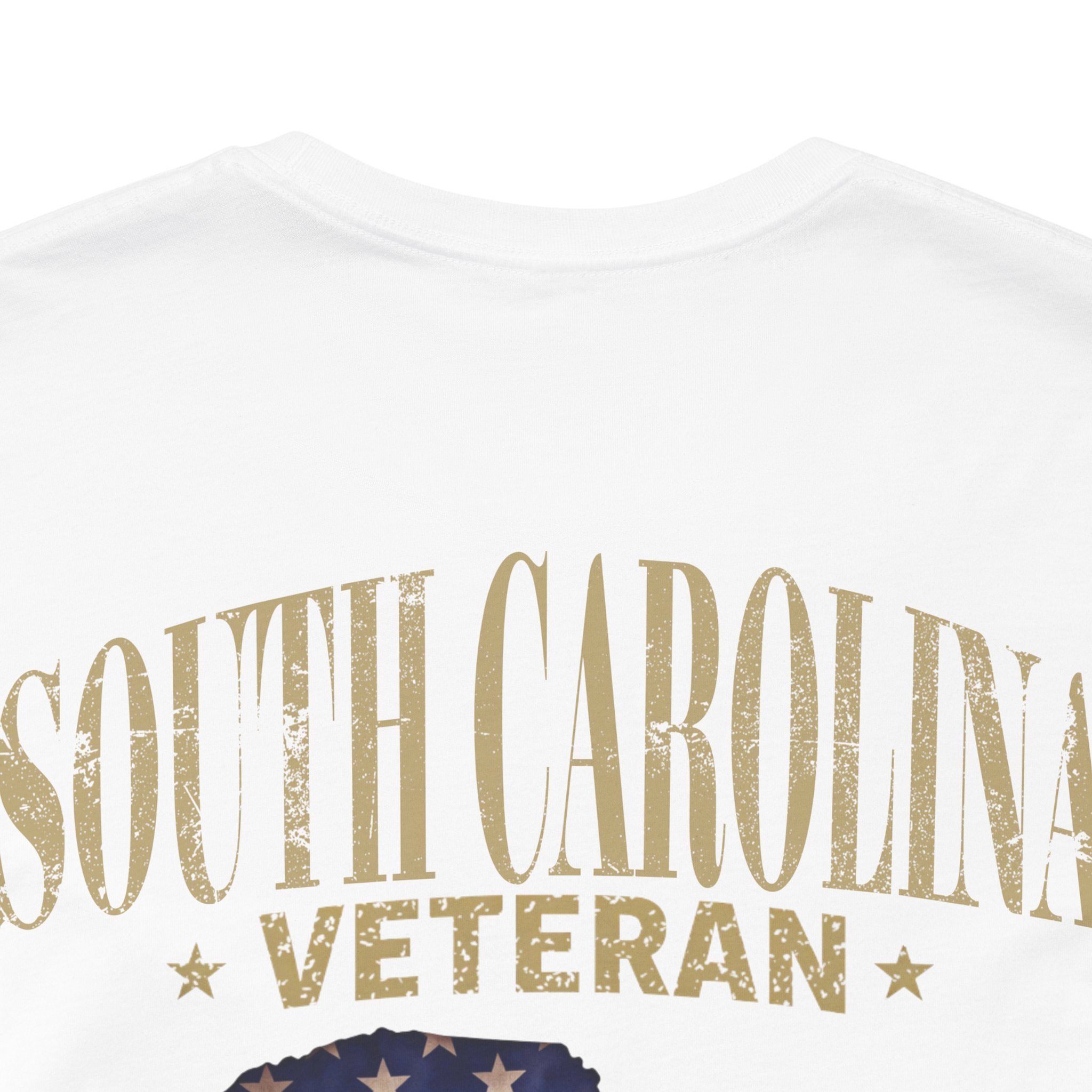 South Carolina Veteran T-Shirt — American Flag Map Military Tribute Tee - Image 24