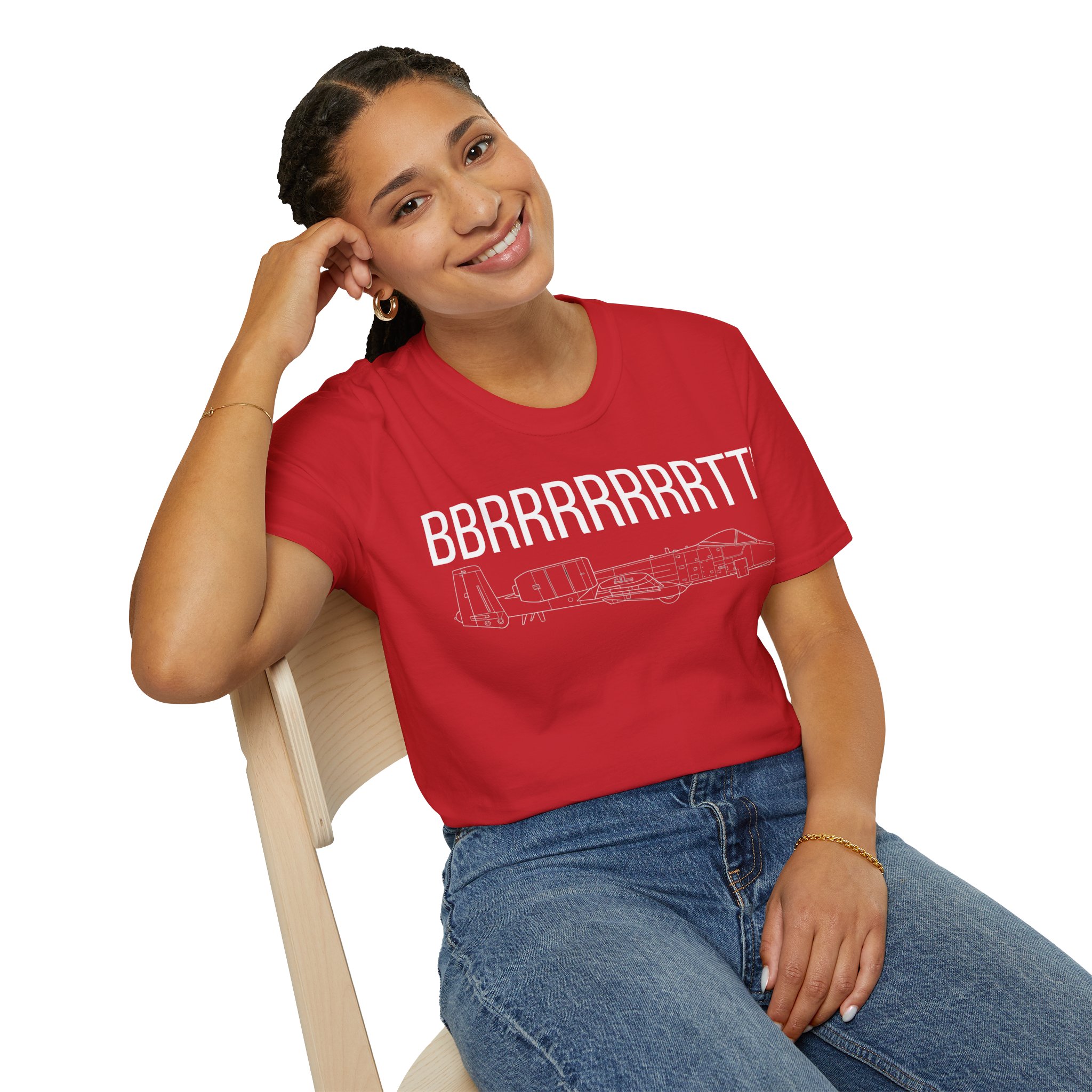 A-10 Warthog T-Shirt — "BBRRRRRRRTT!" Gunfire Sound Military Aircraft Tee - Image 31