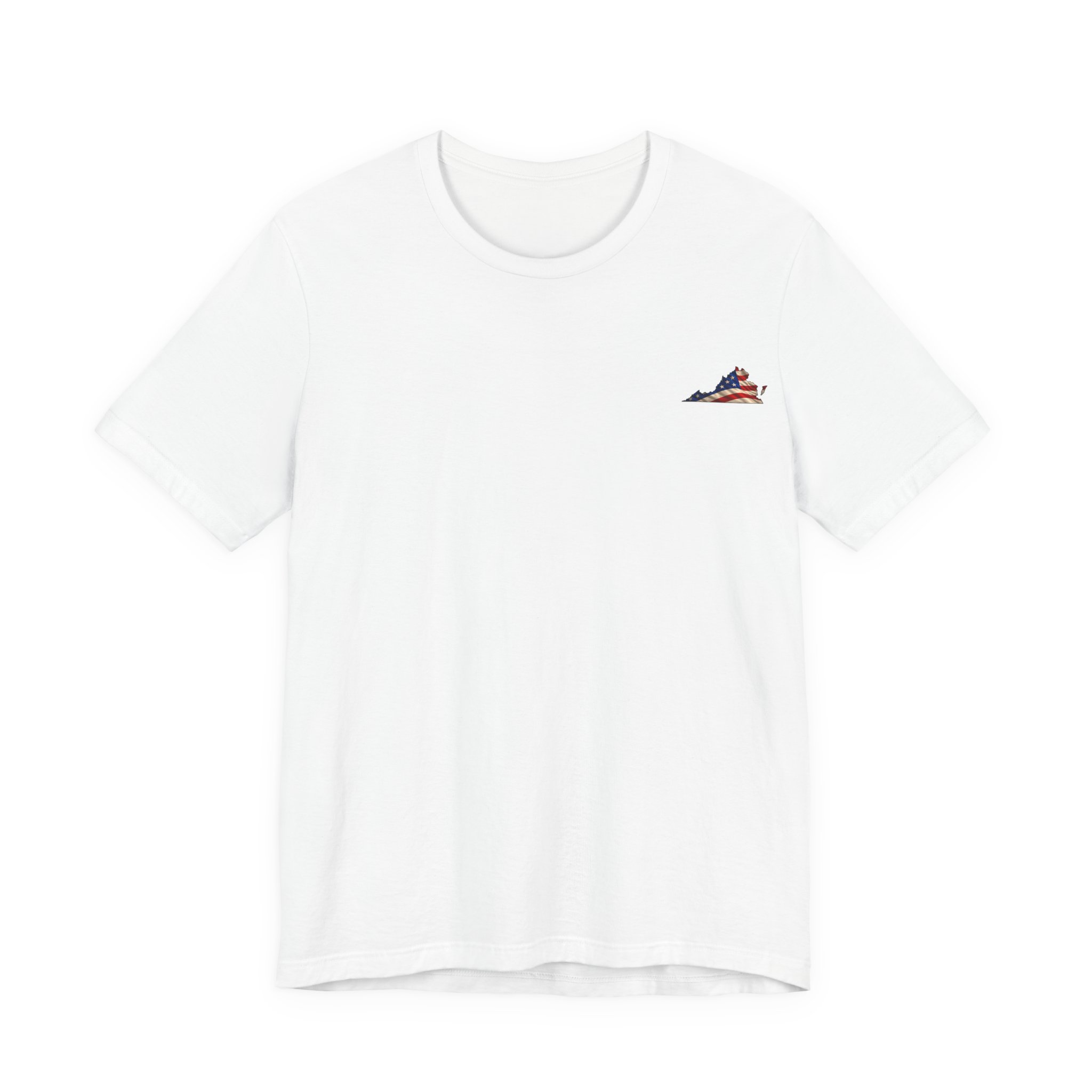 Virginia Veteran T-Shirt — American Flag Map Military Tribute Tee - Image 46