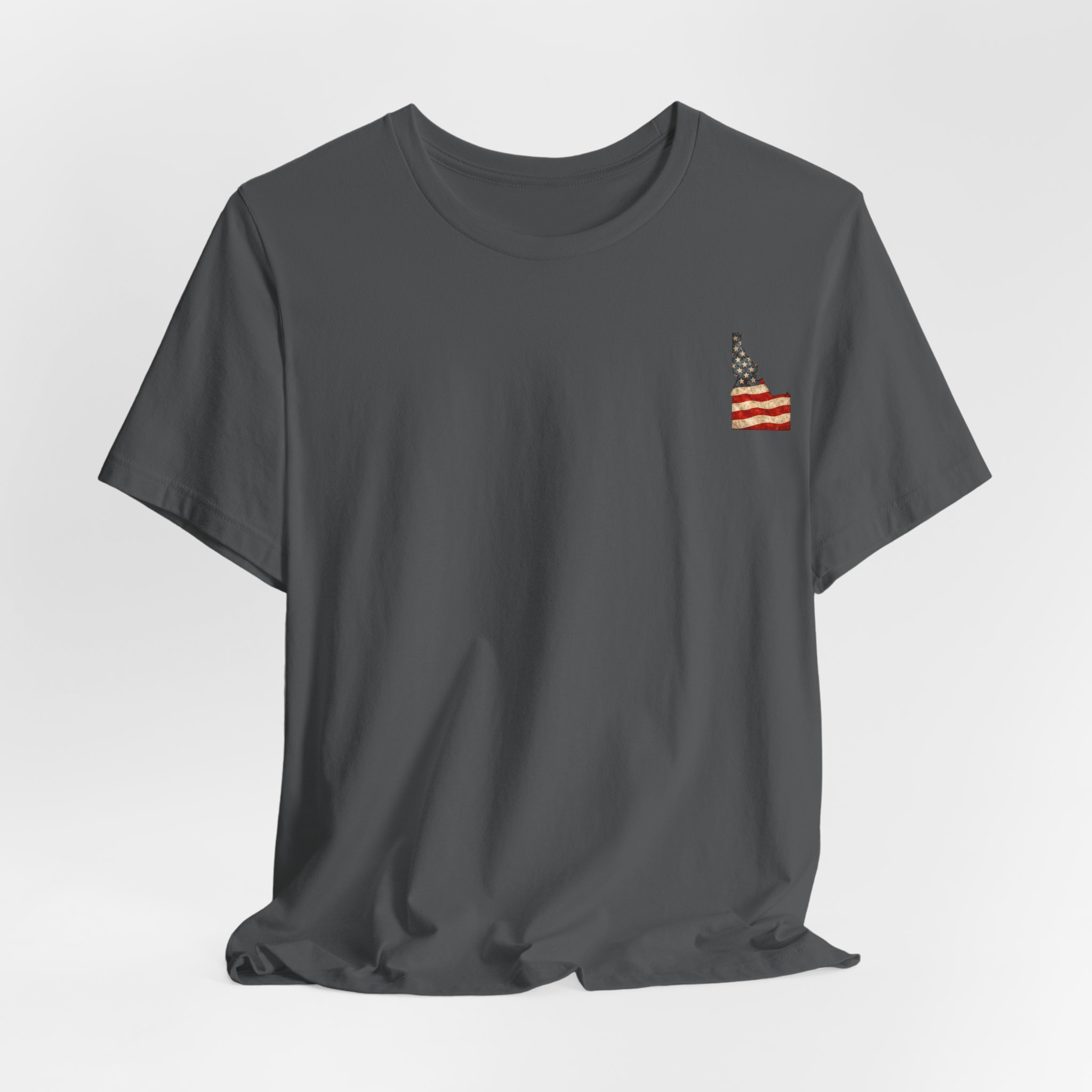 Idaho Veteran T-Shirt — American Flag Map Military Tribute Tee - Image 38