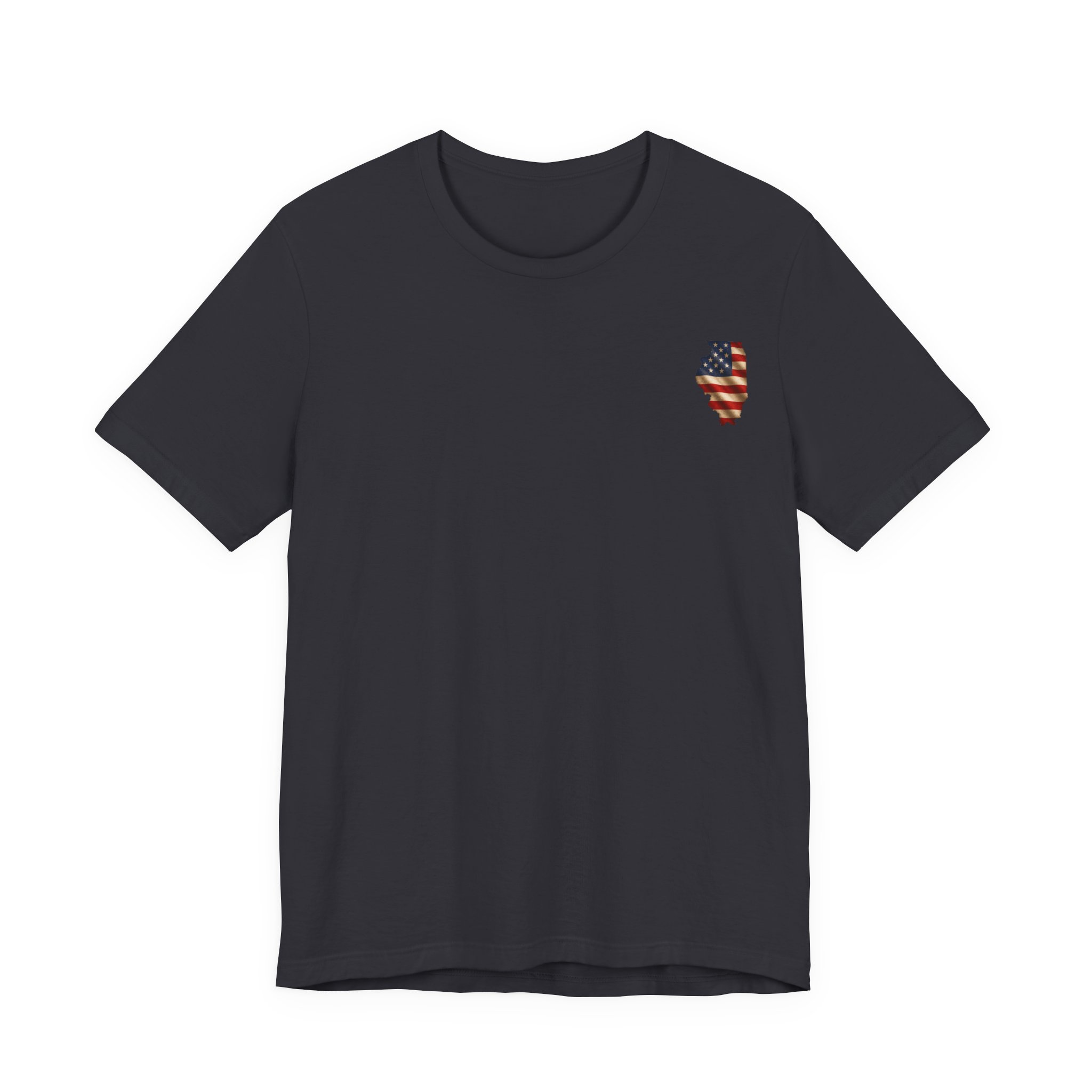 Illinois Veteran T-Shirt — American Flag Alaska Map Military Tribute Tee - Image 26