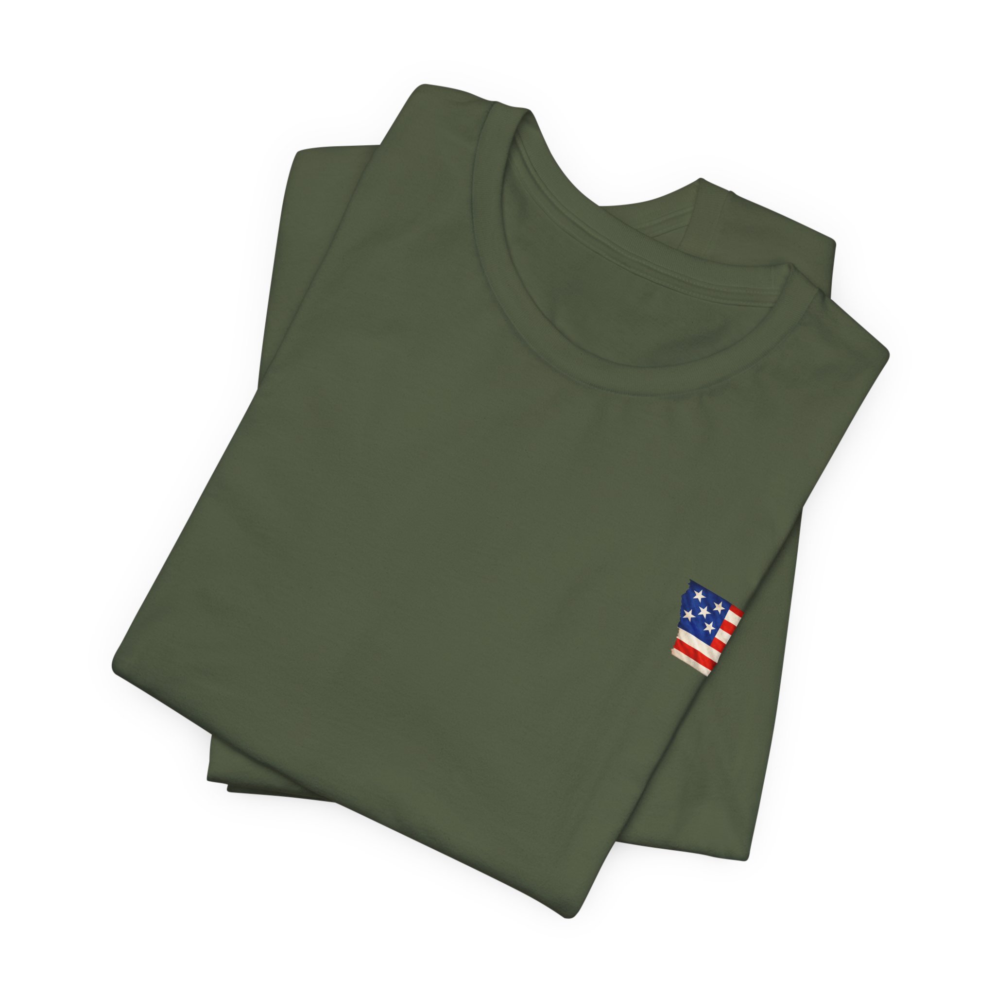 Iowa Veteran T-Shirt — American Flag Map Military Tribute Tee - Image 23