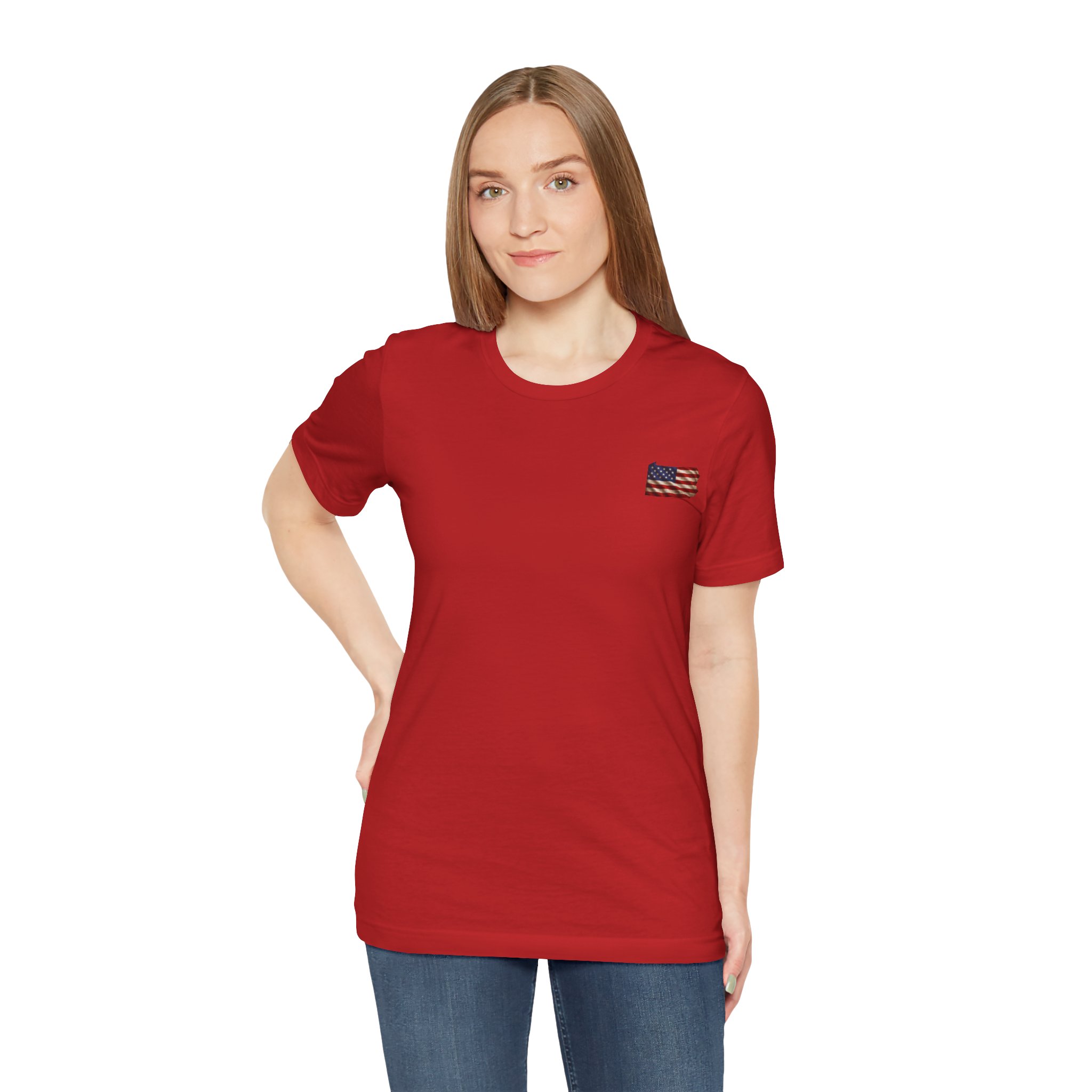 Pennsylvania Veteran T-Shirt — American Flag Map Military Tribute Tee - Image 39