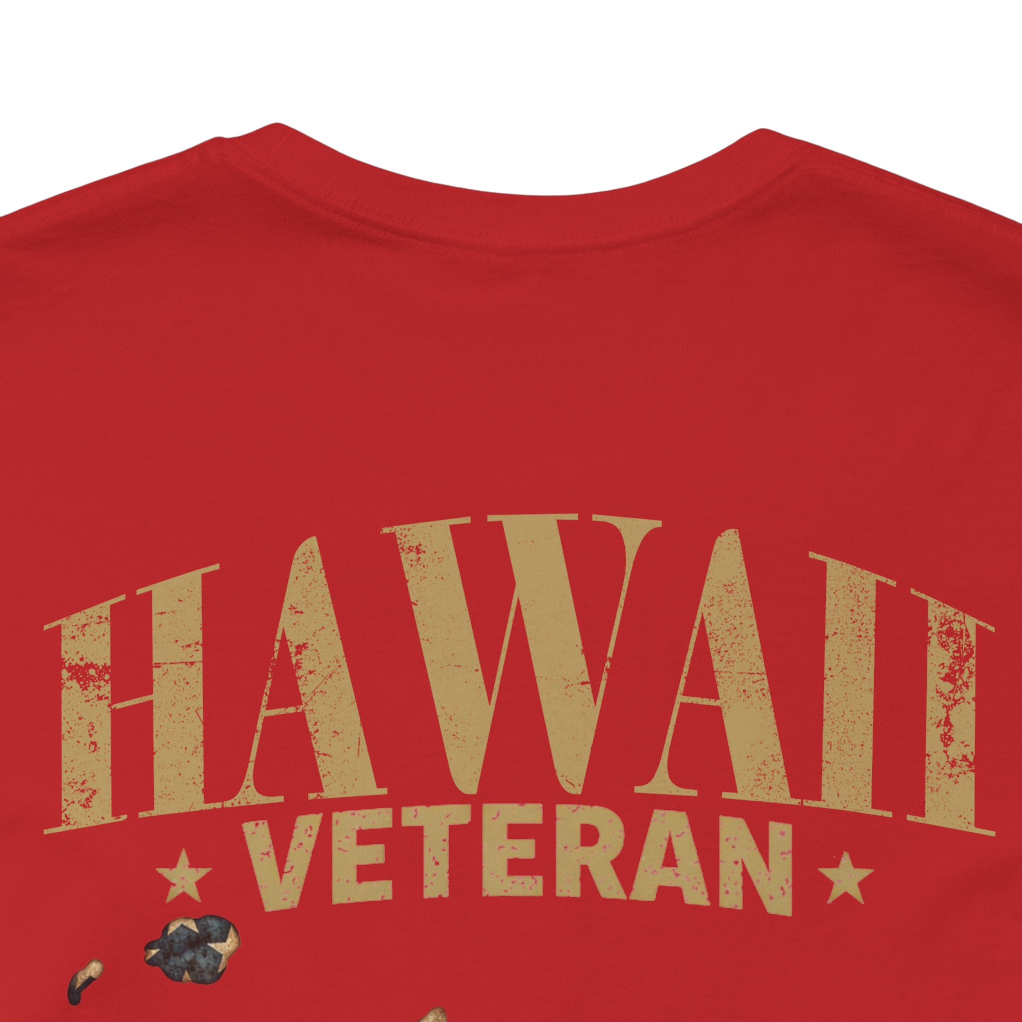 Hawaii Veteran T-Shirt — American Flag Map Military Tribute Tee - Image 49