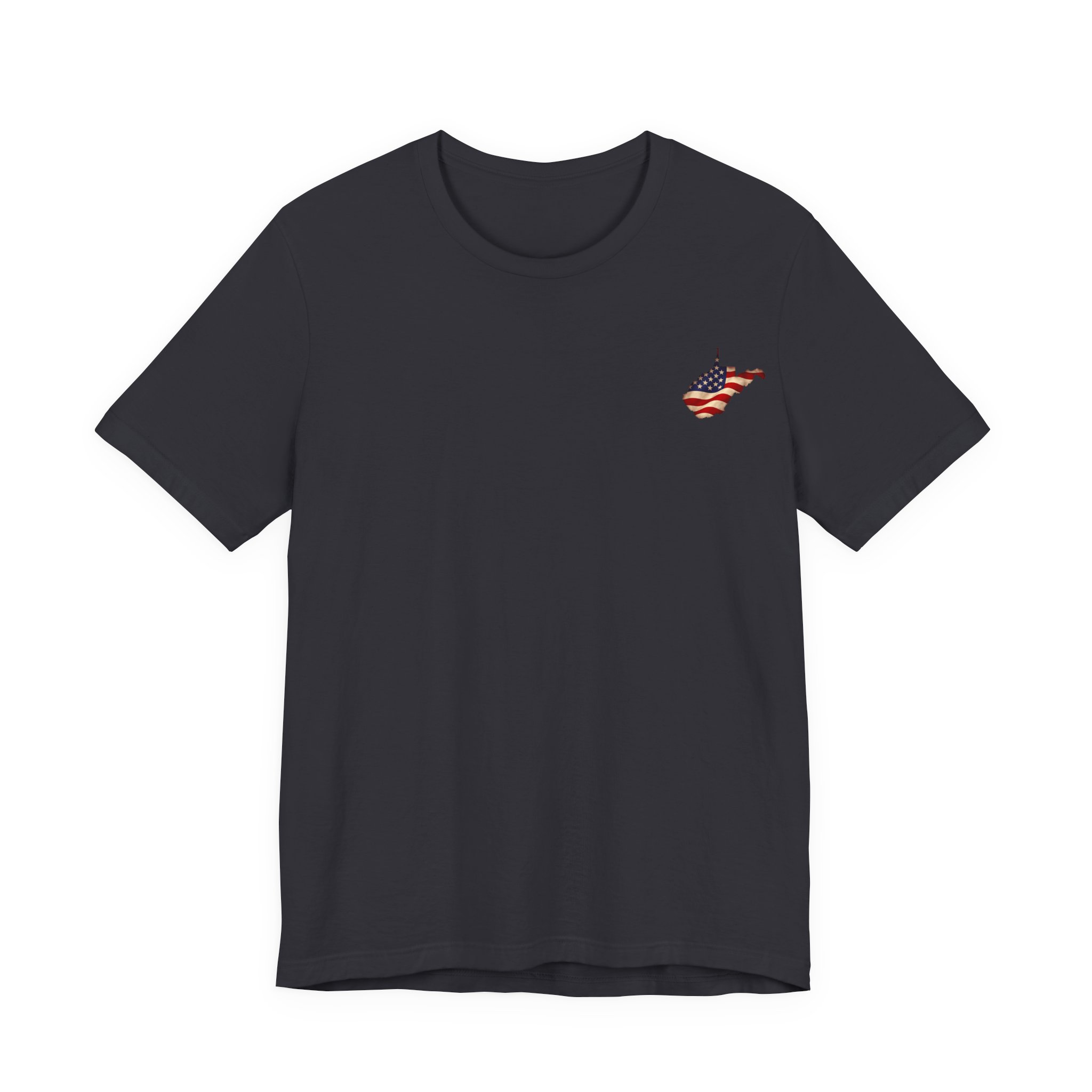 West Virginia Veteran T-Shirt — American Flag Map Military Tribute Tee - Image 31