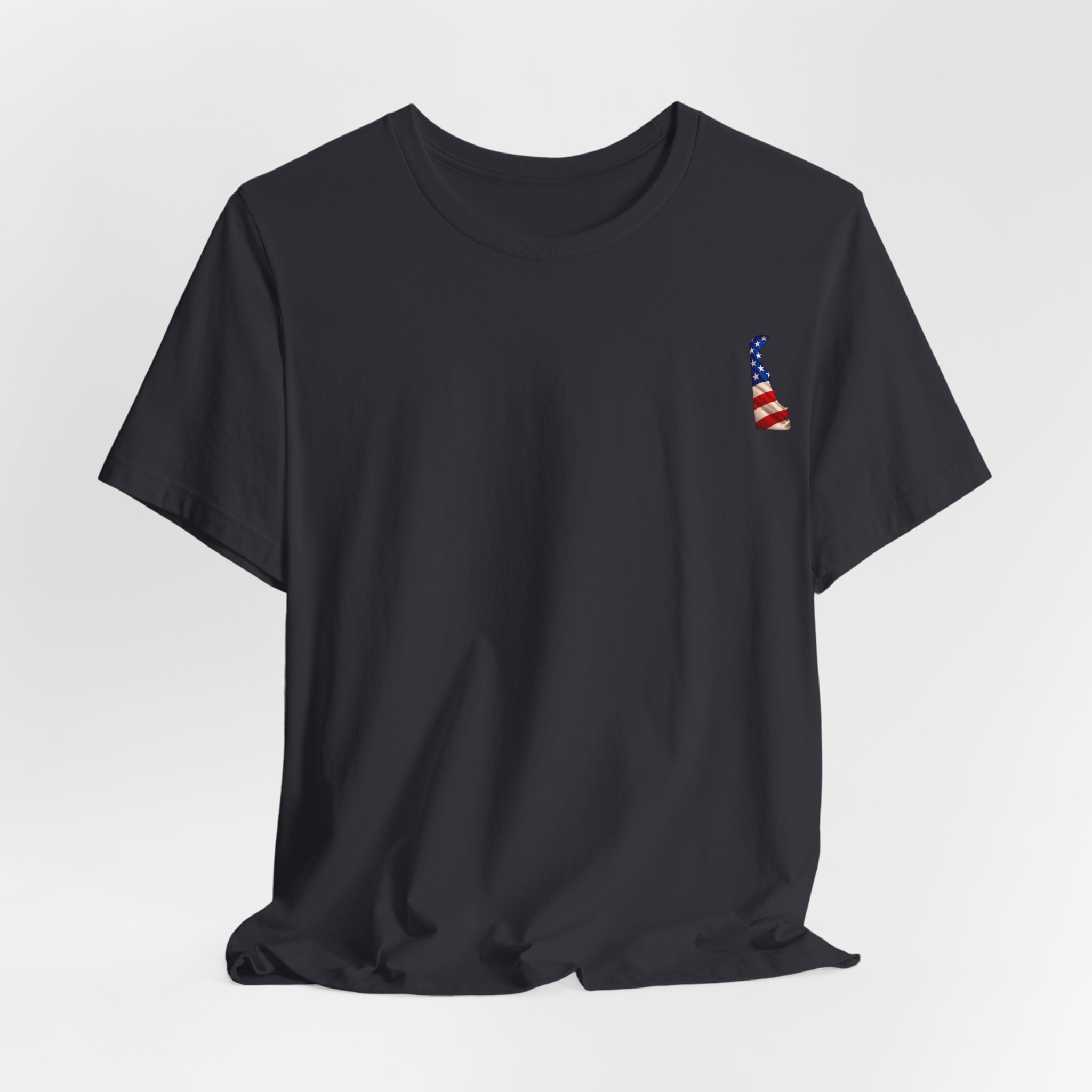 Delaware Veteran T-Shirt — American Flag Map Military Tribute Tee - Image 33